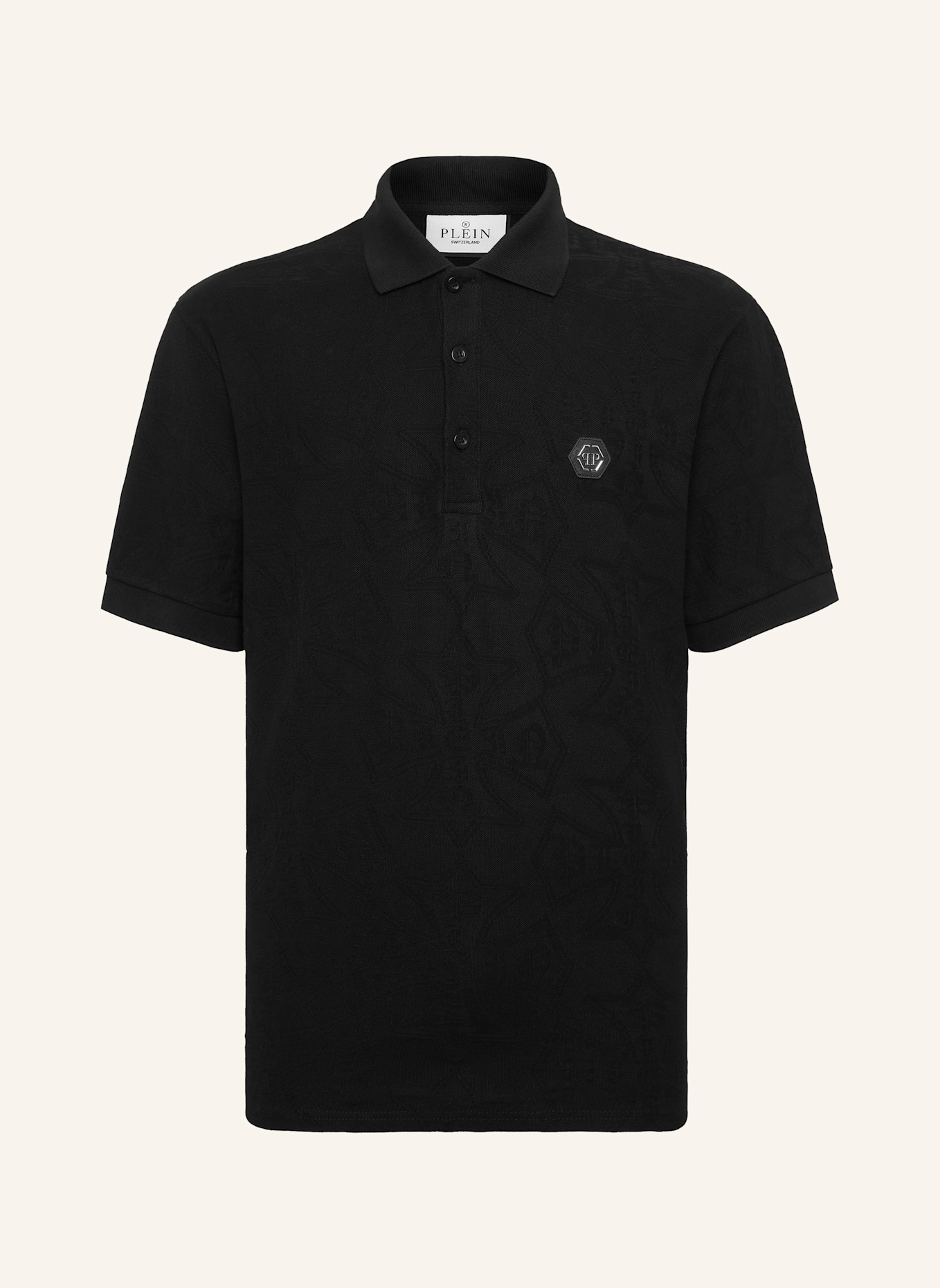 PHILIPP PLEIN Poloshirt Ss CREST: SCHWARZ