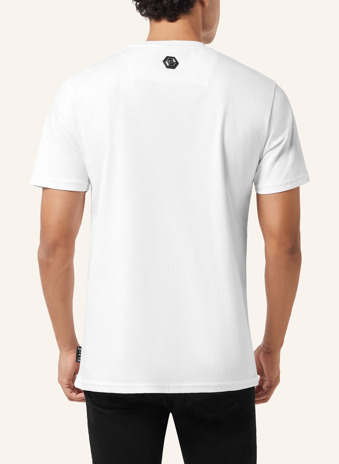 PHILIPP PLEIN T-Shirt Rundhalsausschnitt Ss Bulldog: WEISS