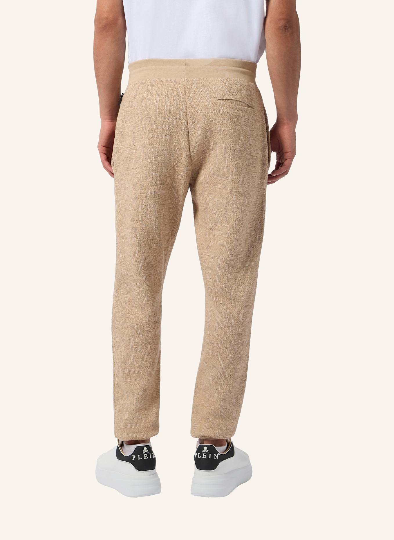 PHILIPP PLEIN PHILIPP PLEIN Jacquard Joggers Monogram: BEIGE