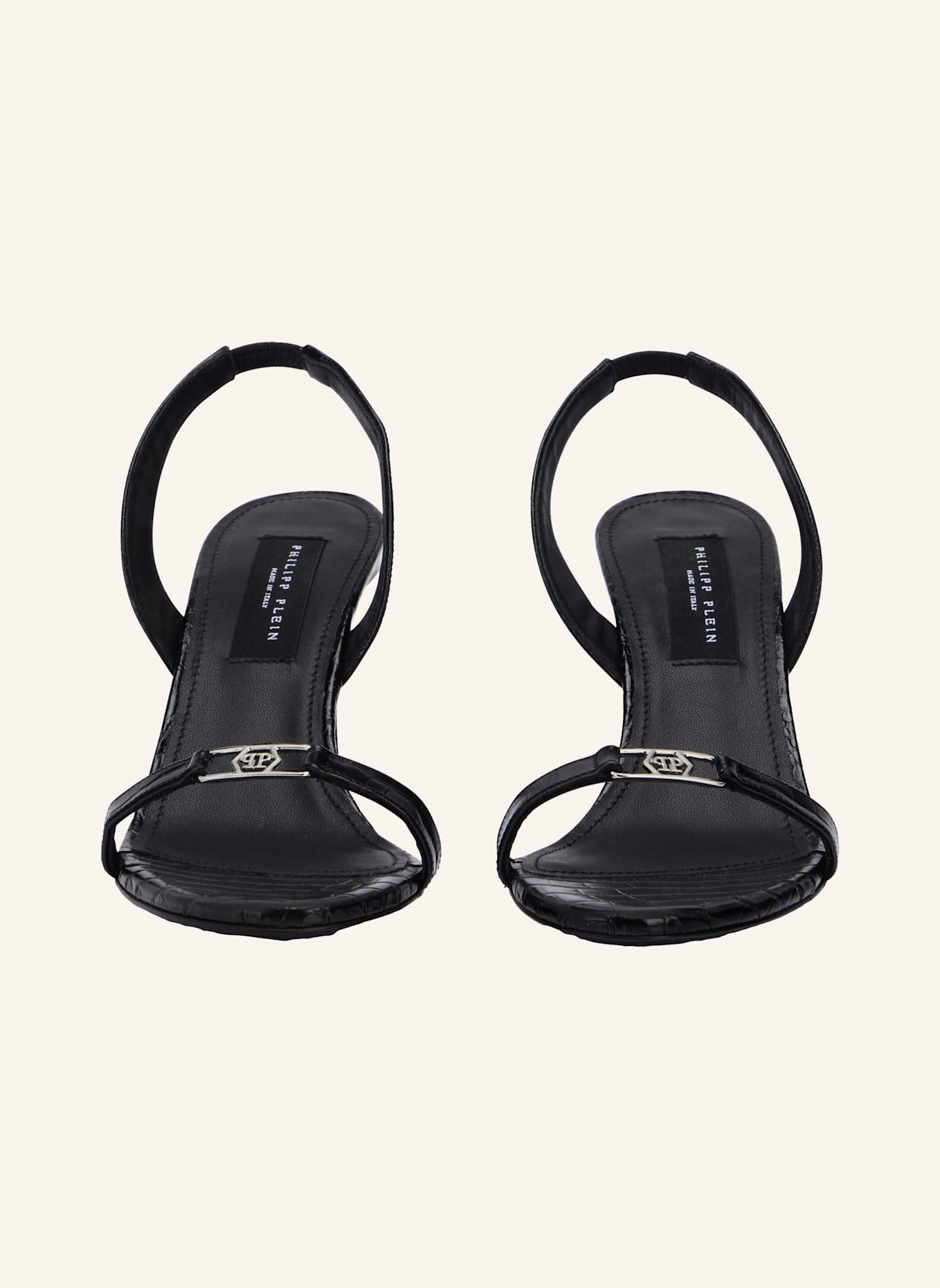 PHILIPP PLEIN PHILIPP PLEIN High Heels Sandals Hexagon 9: SCHWARZ