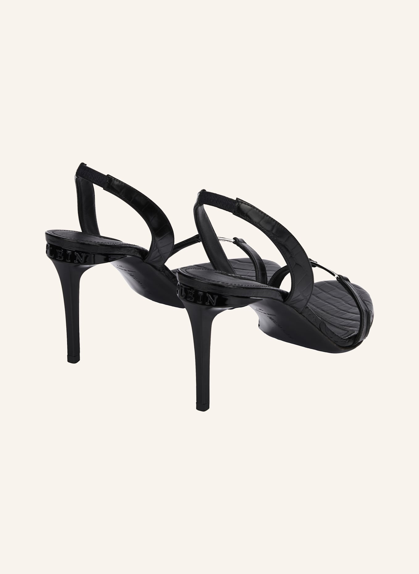 PHILIPP PLEIN PHILIPP PLEIN High Heels Sandals Hexagon 9: SCHWARZ