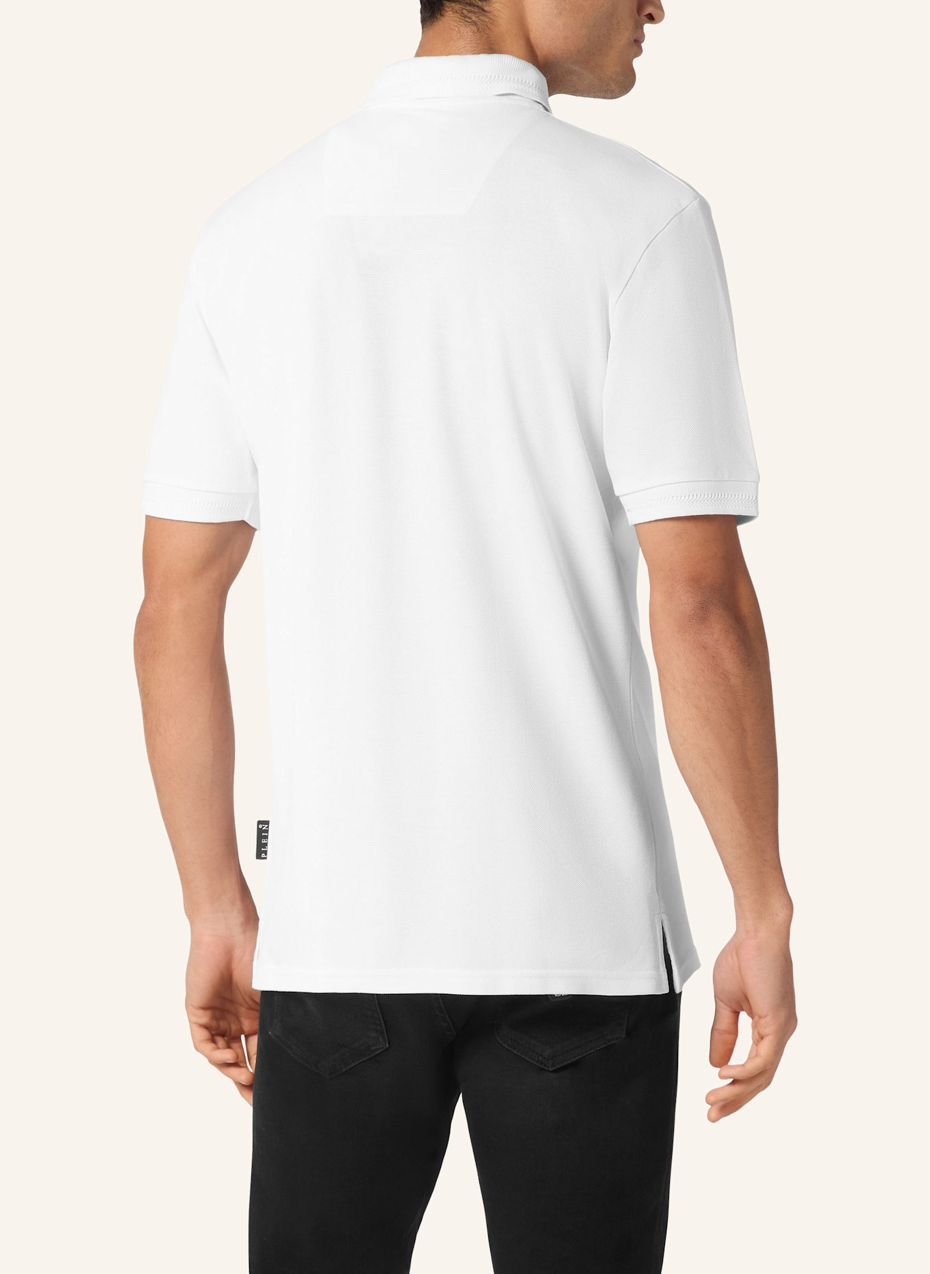 PHILIPP PLEIN Poloshirt Ss RACING: WEISS