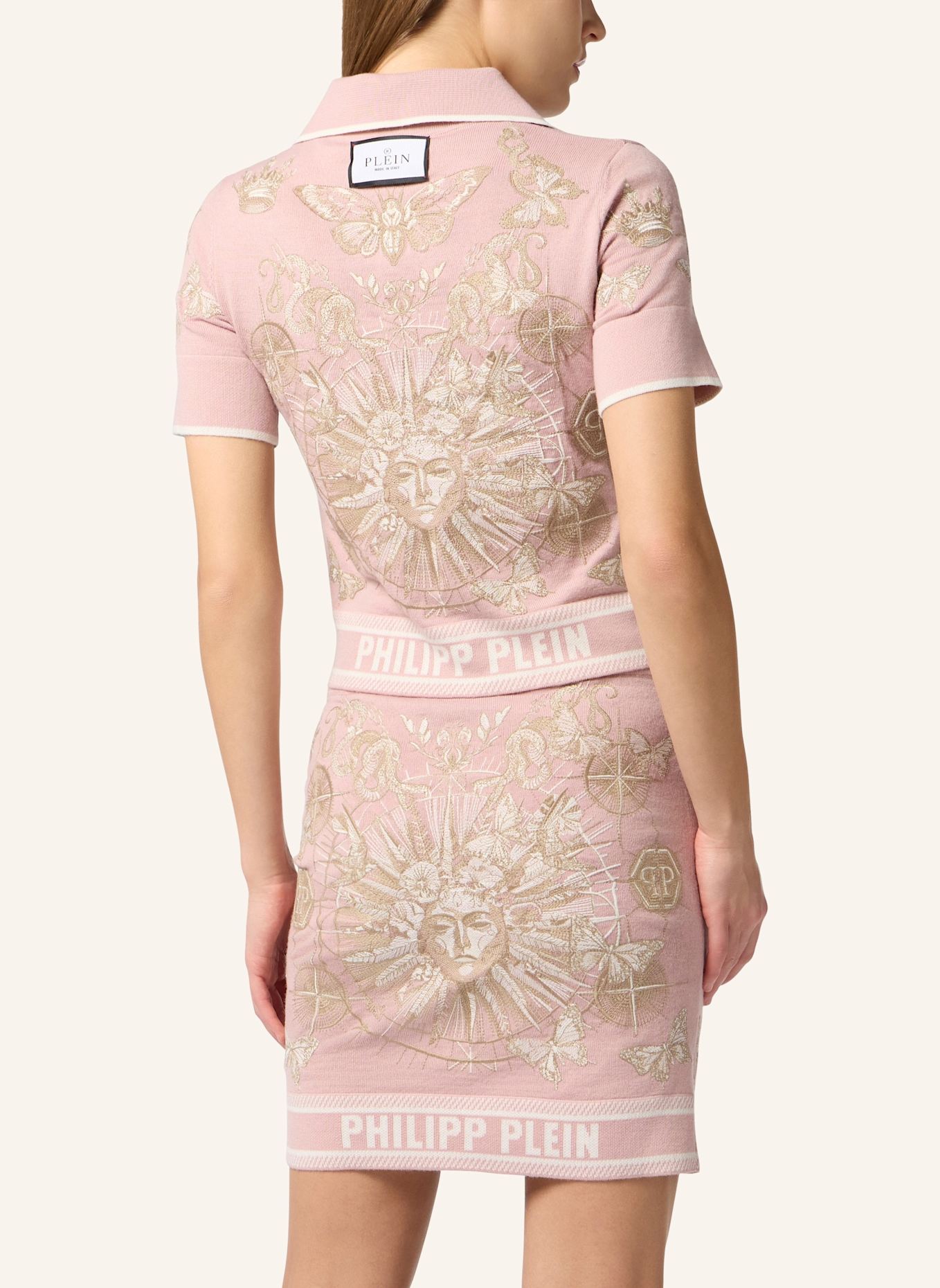 PHILIPP PLEIN PHILIPP PLEIN Polo Shirt Butterfly Tattoo: ROSA