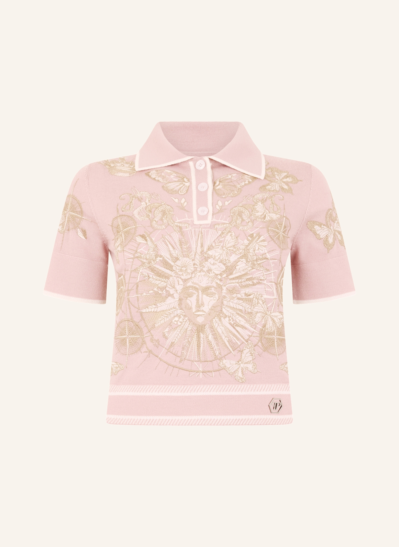 PHILIPP PLEIN PHILIPP PLEIN Polo Shirt Butterfly Tattoo: ROSA