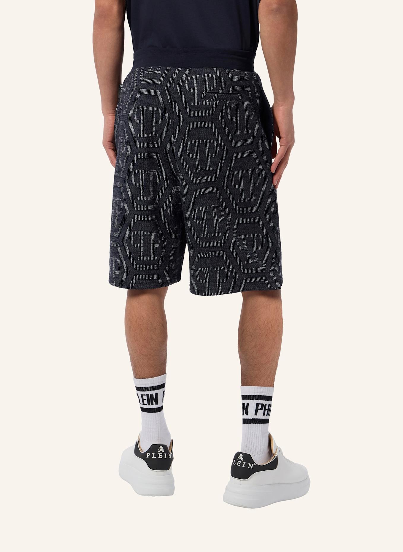 PHILIPP PLEIN PHILIPP PLEIN Jacquard Shorts Monogram: DUNKELBLAU