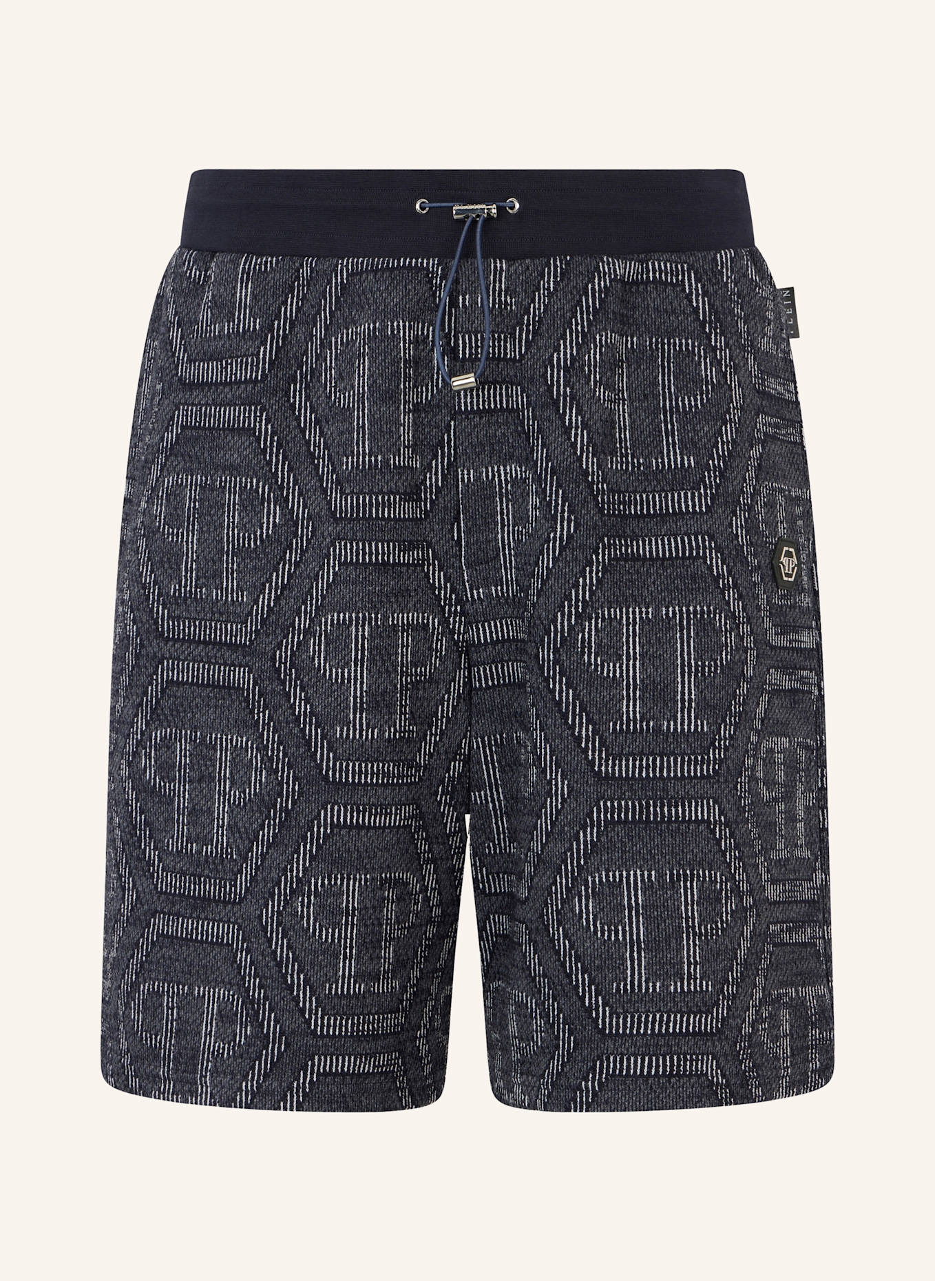 PHILIPP PLEIN PHILIPP PLEIN Jacquard Shorts Monogram: DUNKELBLAU