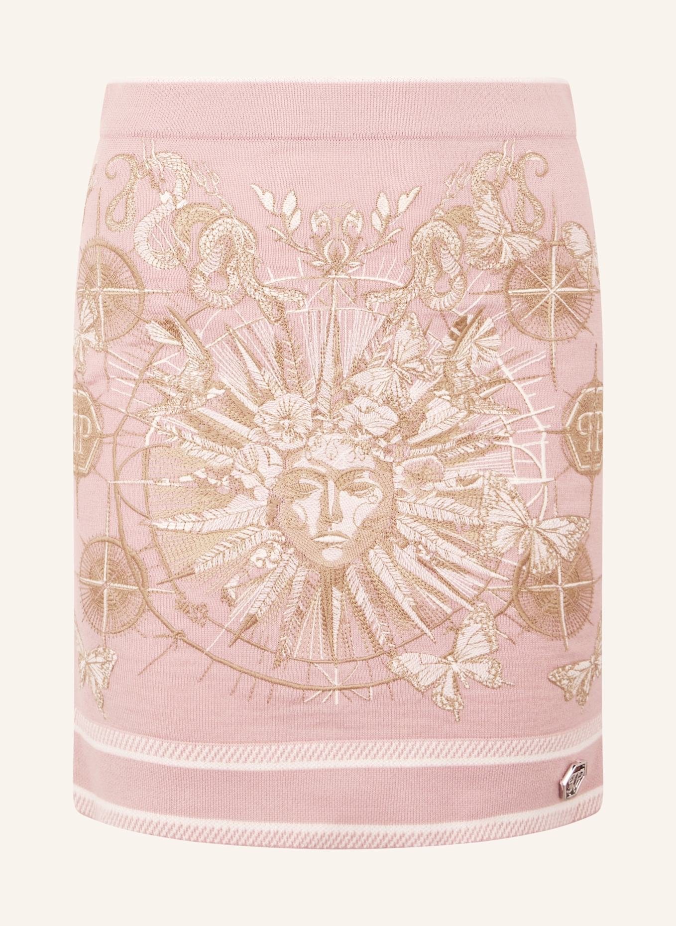 PHILIPP PLEIN PHILIPP PLEIN Knitted Mini Skirt Butterfly Tattoo: ROSA