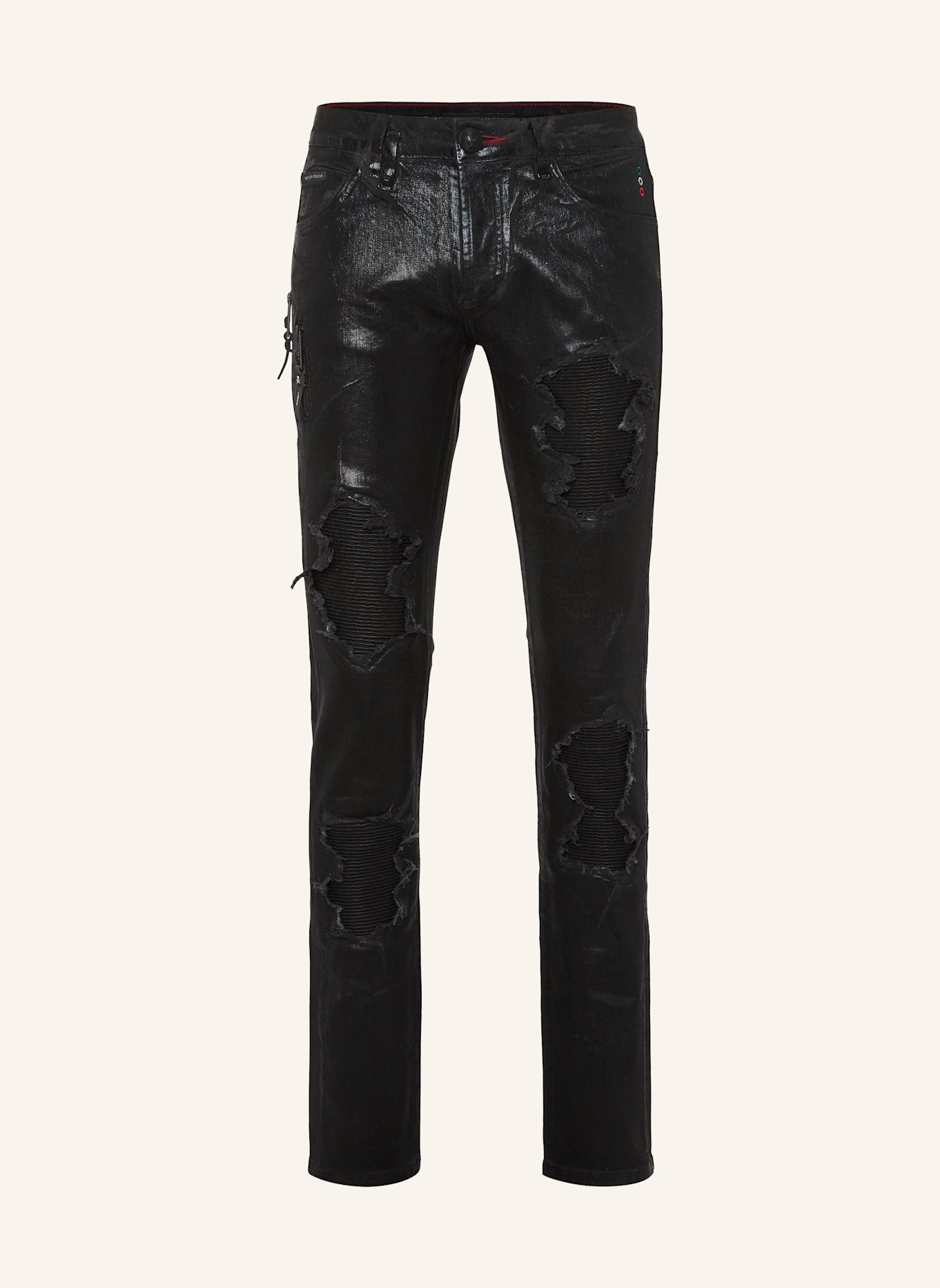 PHILIPP PLEIN PHILIPP PLEIN Jeans Regular Fit CAMOUFLAGE: SCHWARZ