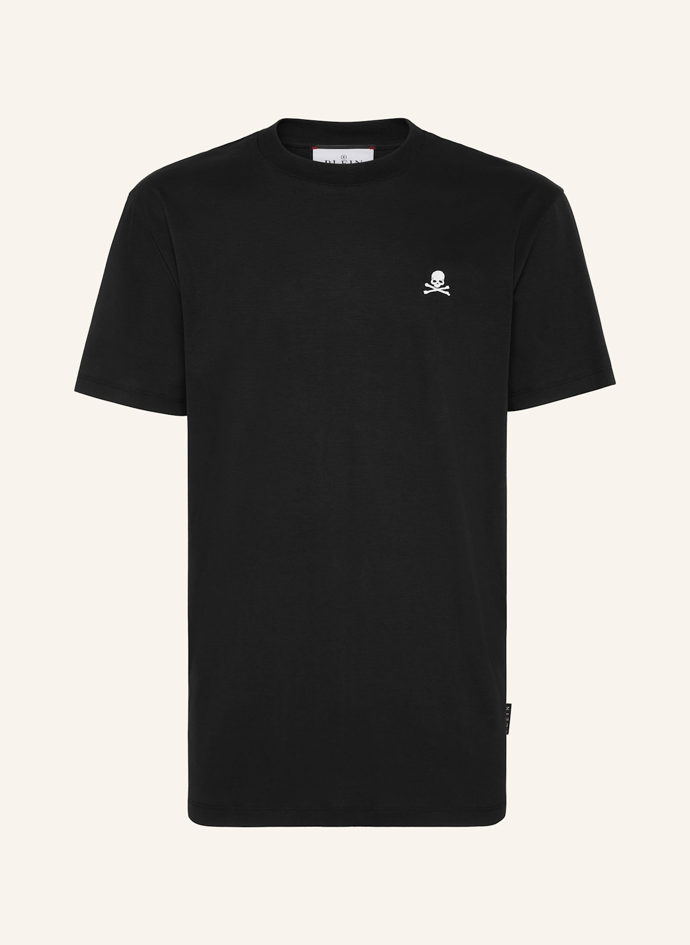 PHILIPP PLEIN T-Shirt Rundhalsausschnitt Ss SKULL: SCHWARZ