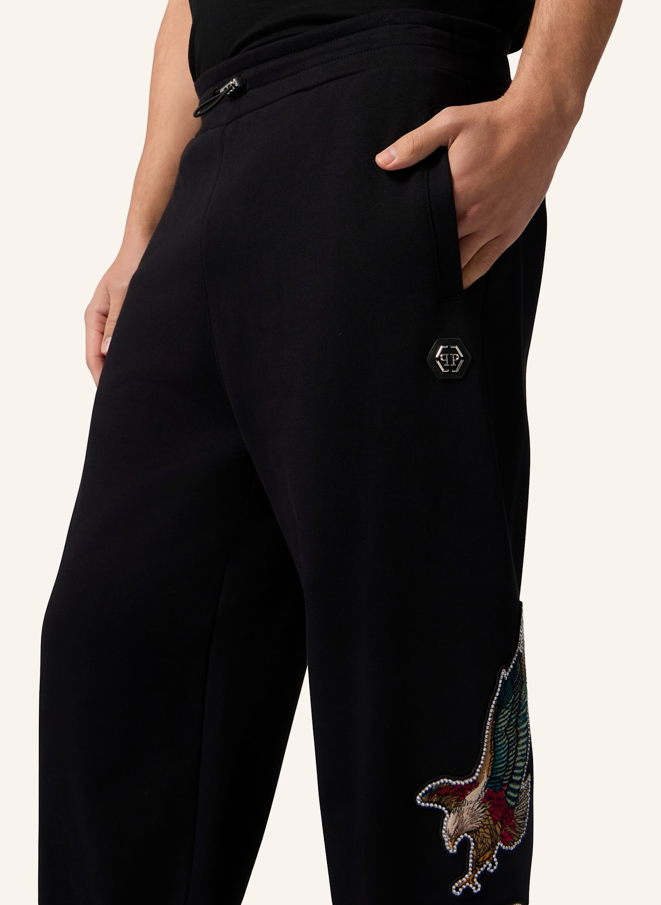 PHILIPP PLEIN PHILIPP PLEIN Jogging Pants Tattoo Patches: SCHWARZ