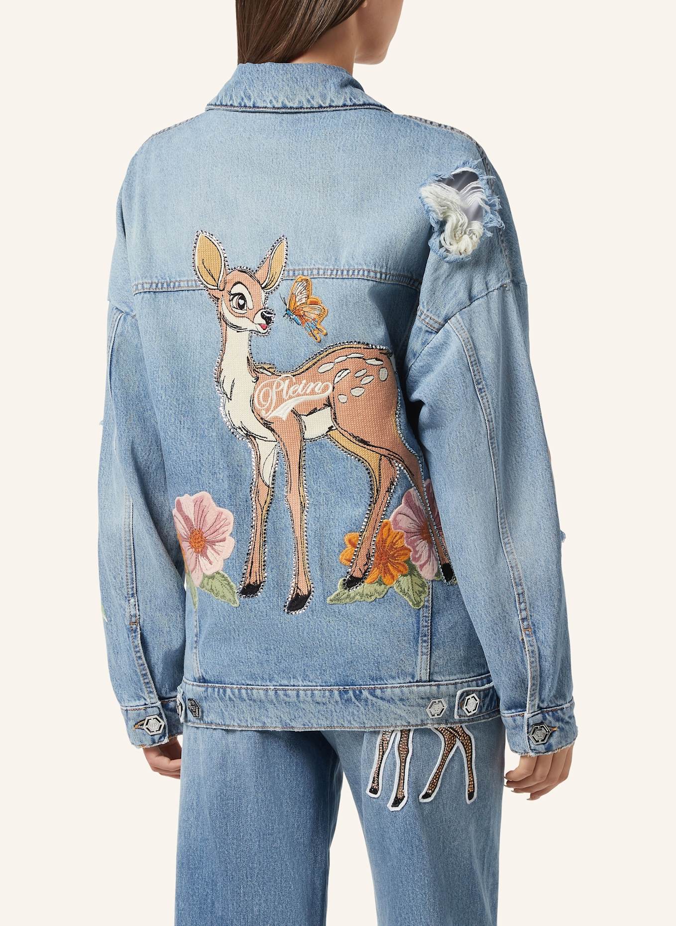 PHILIPP PLEIN Denim-Jacke: BLAU