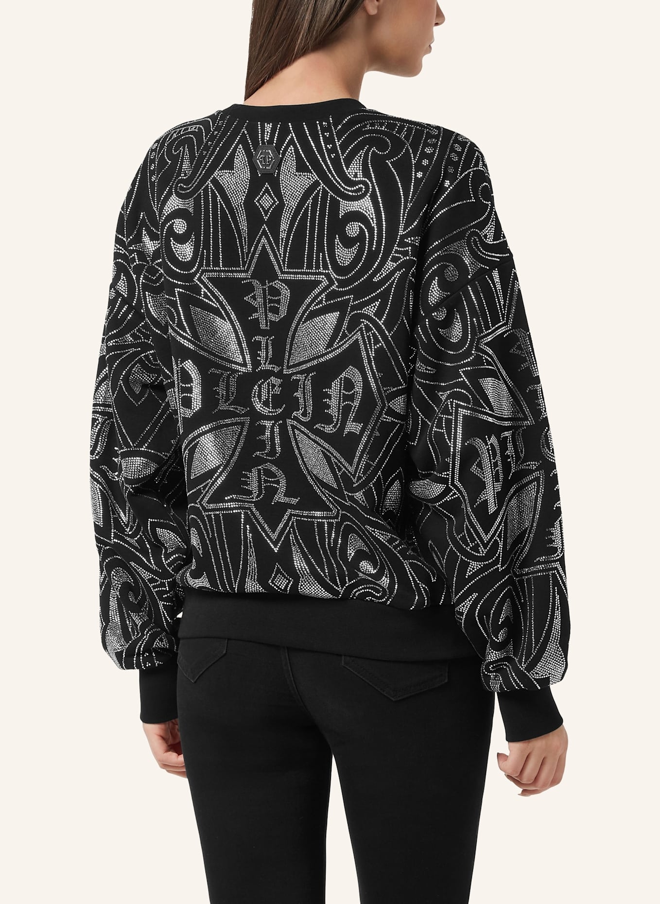 PHILIPP PLEIN Sweatshirt Ls GOTHIC PLEIN: SCHWARZ
