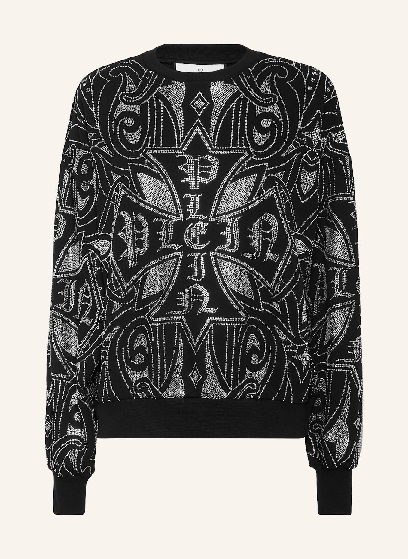 PHILIPP PLEIN Sweatshirt Ls GOTHIC PLEIN: SCHWARZ