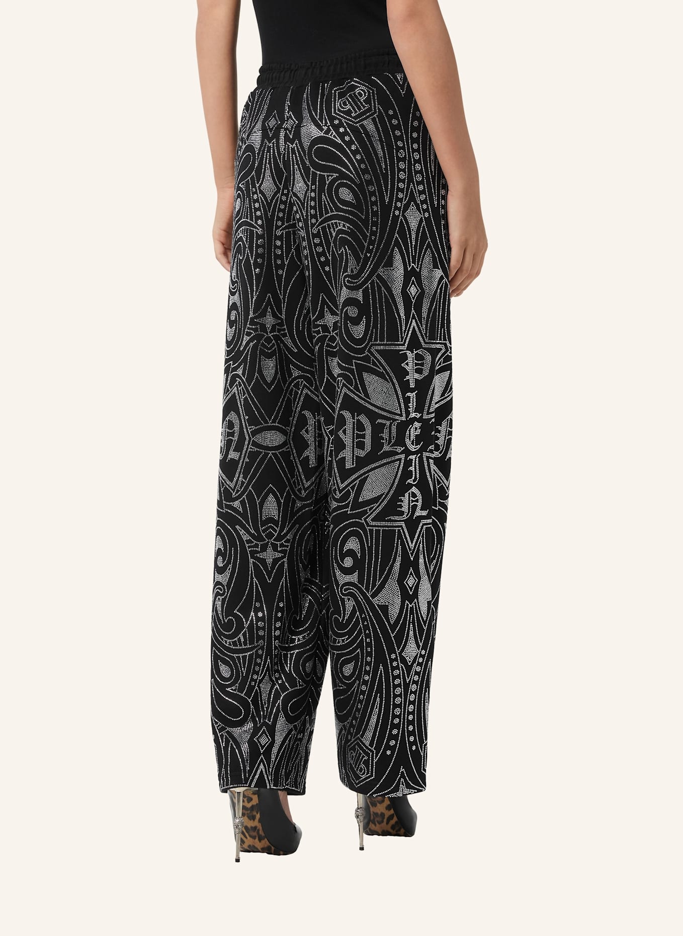 PHILIPP PLEIN Jogginghosen GOTHIC PLEIN: SCHWARZ