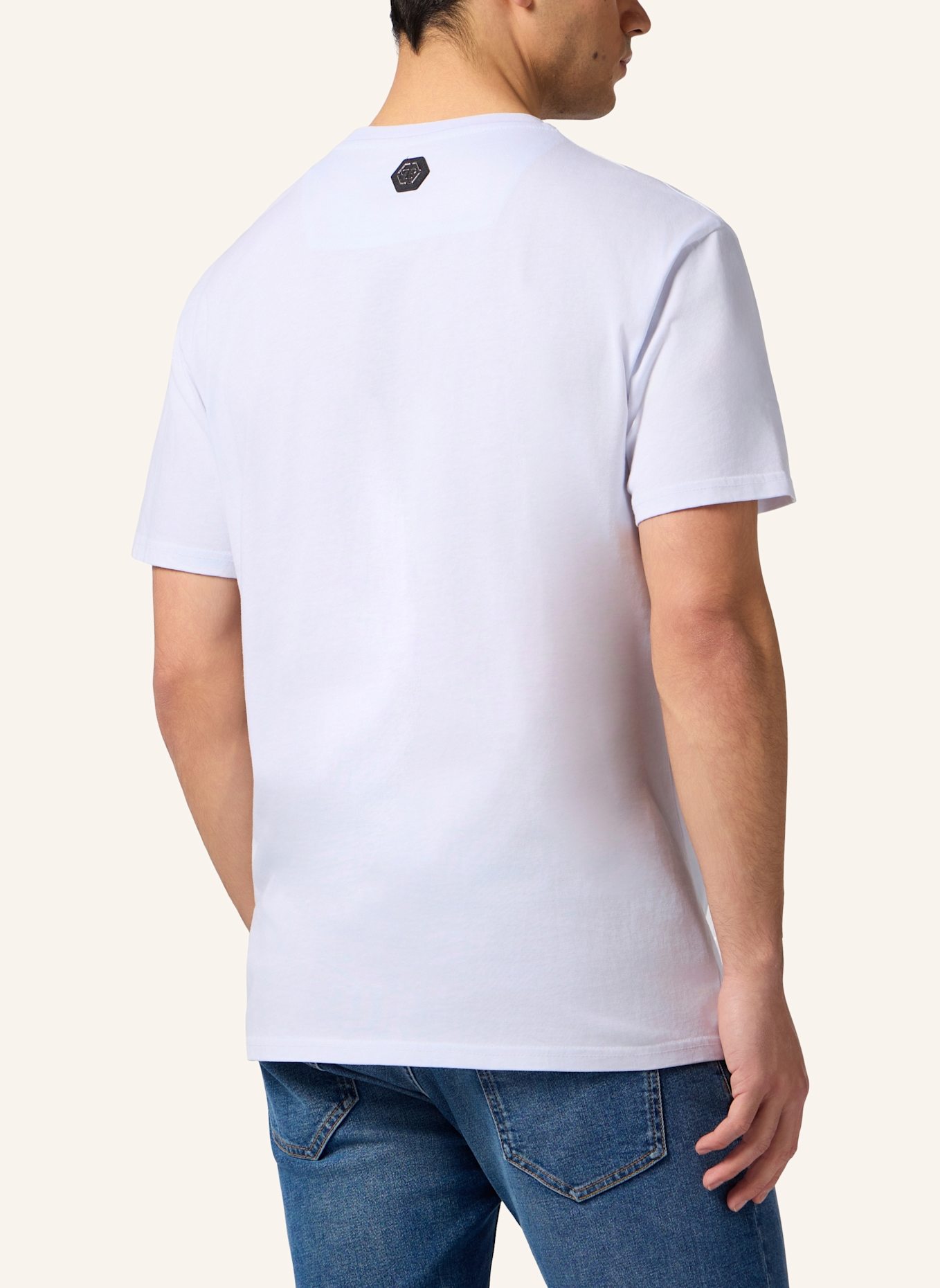 PHILIPP PLEIN PHILIPP PLEIN Round Neck T-Shirt Crown Stones: WEISS