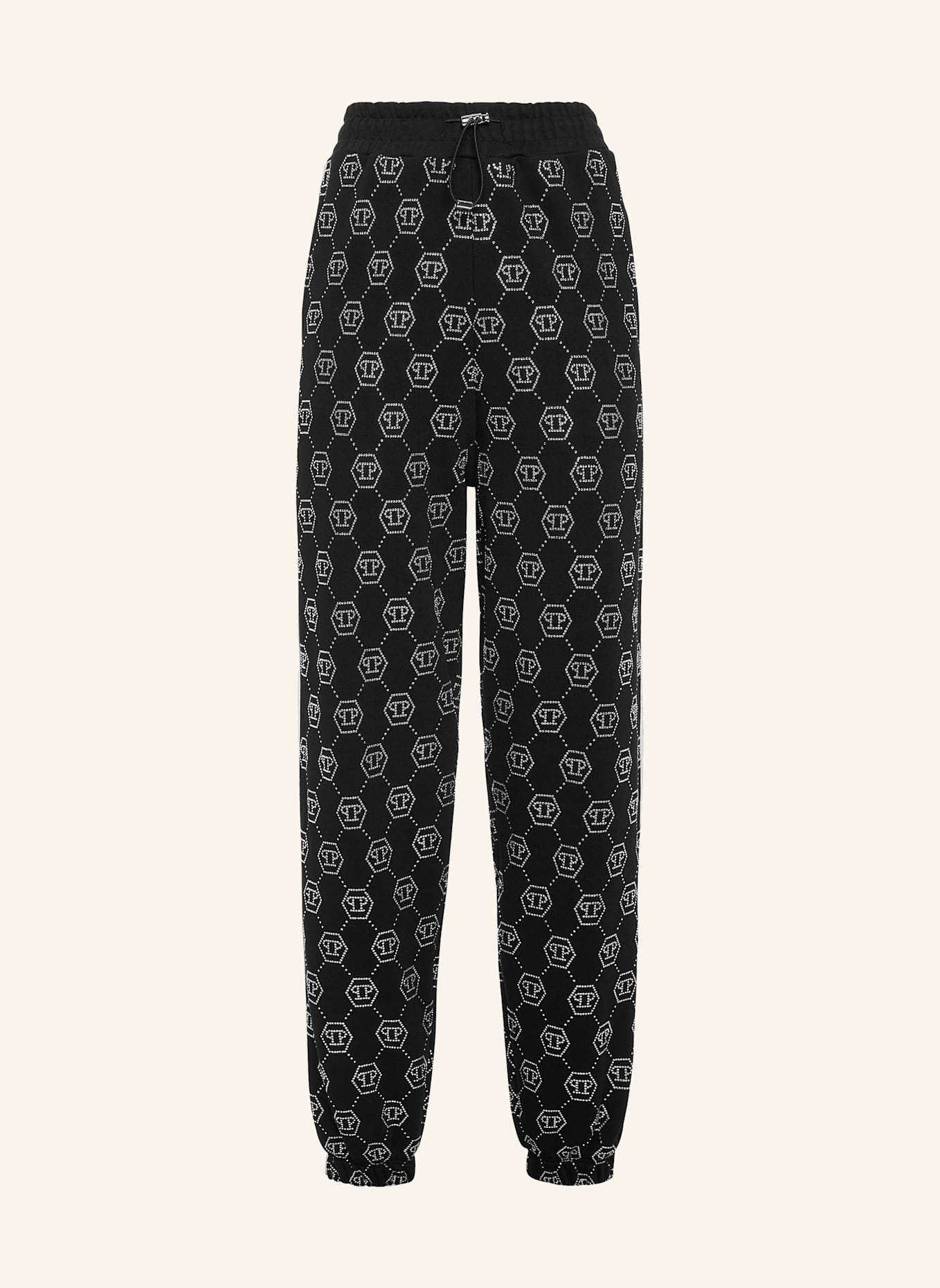 PHILIPP PLEIN Jogginghosen MONOGRAM: SCHWARZ