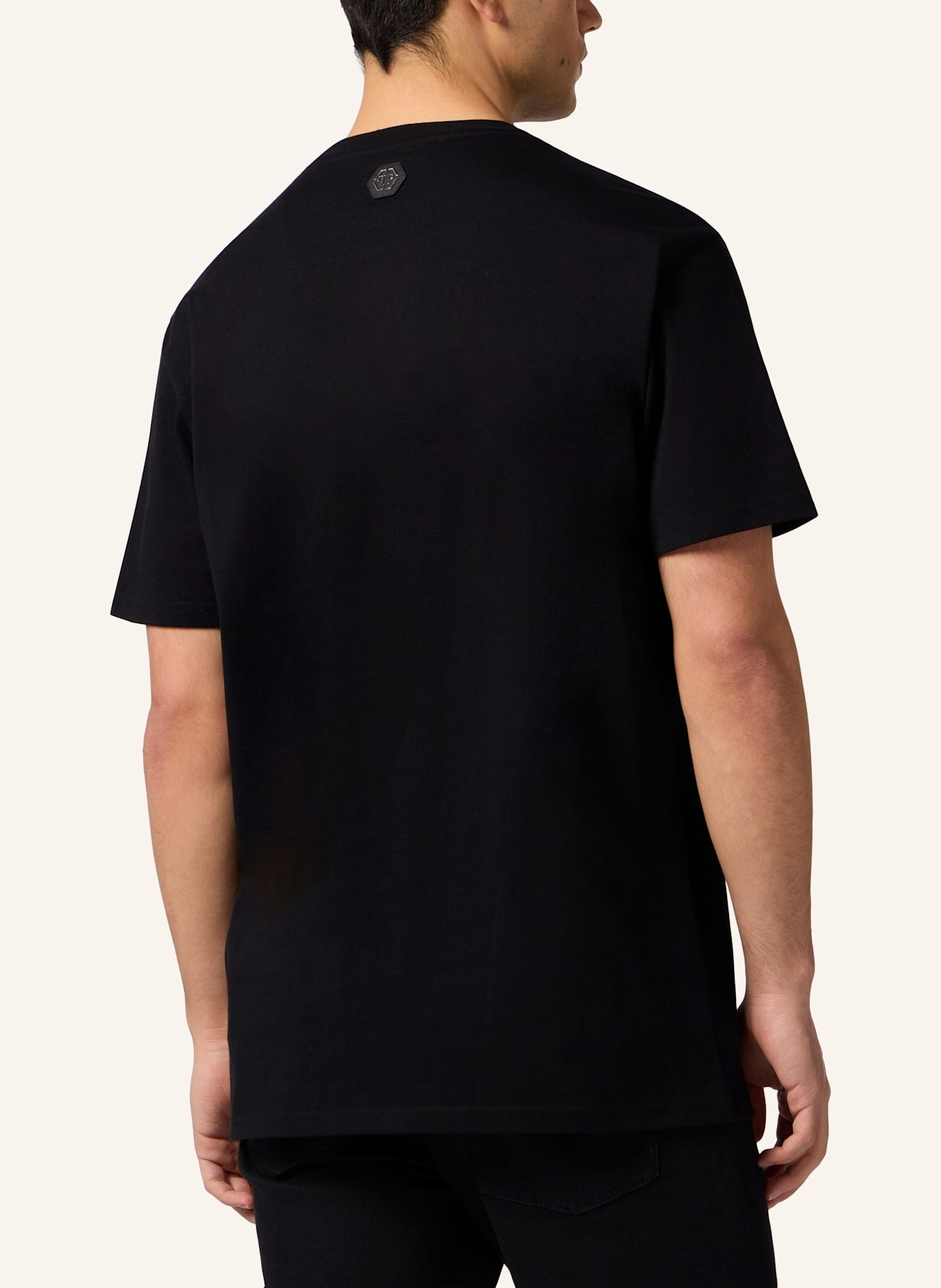 PHILIPP PLEIN PHILIPP PLEIN Round Neck T-Shirt Crown Stones: SCHWARZ