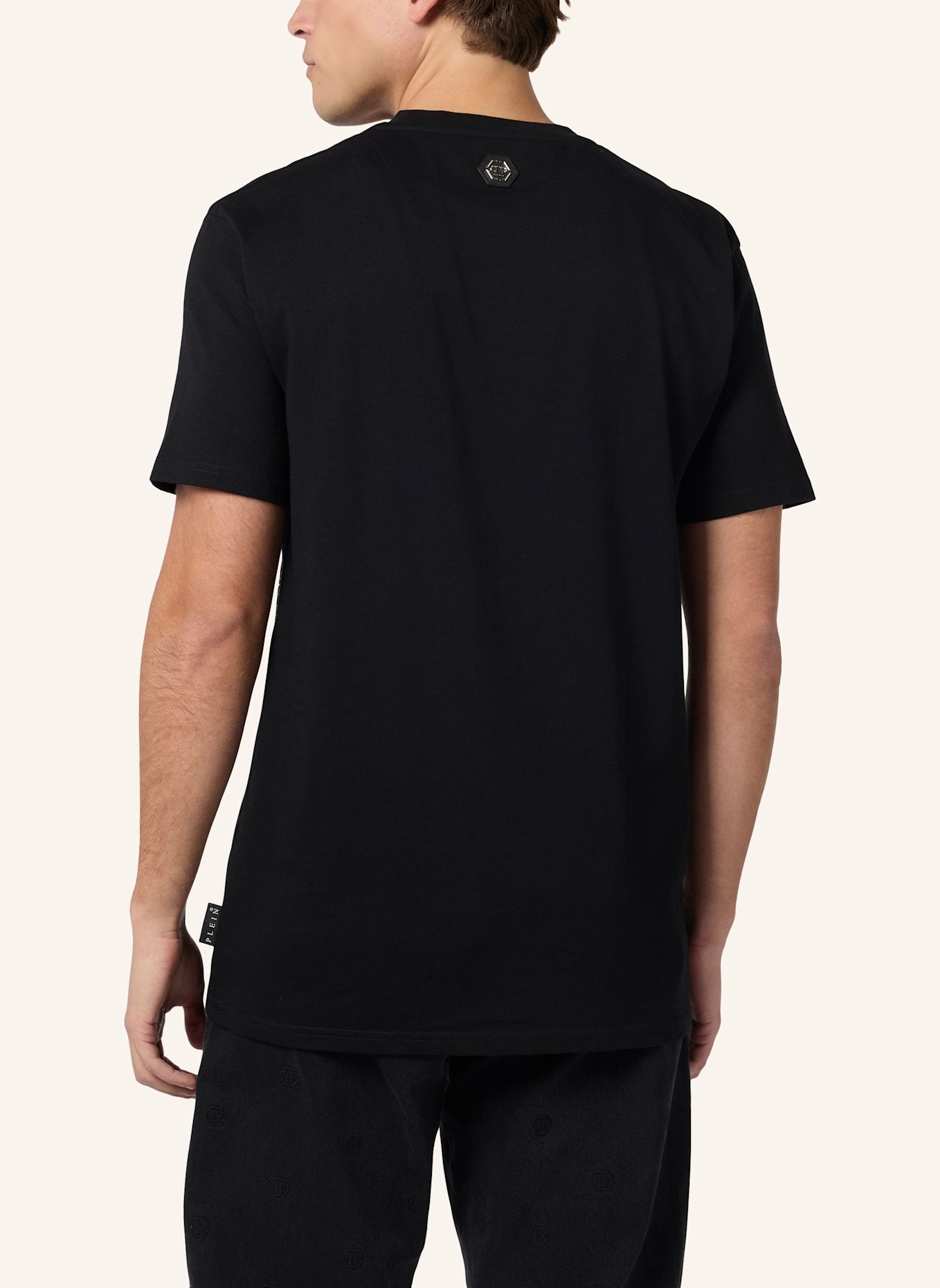 PHILIPP PLEIN PHILIPP PLEIN Round Neck T-Shirt Wind Rose Skull: SCHWARZ