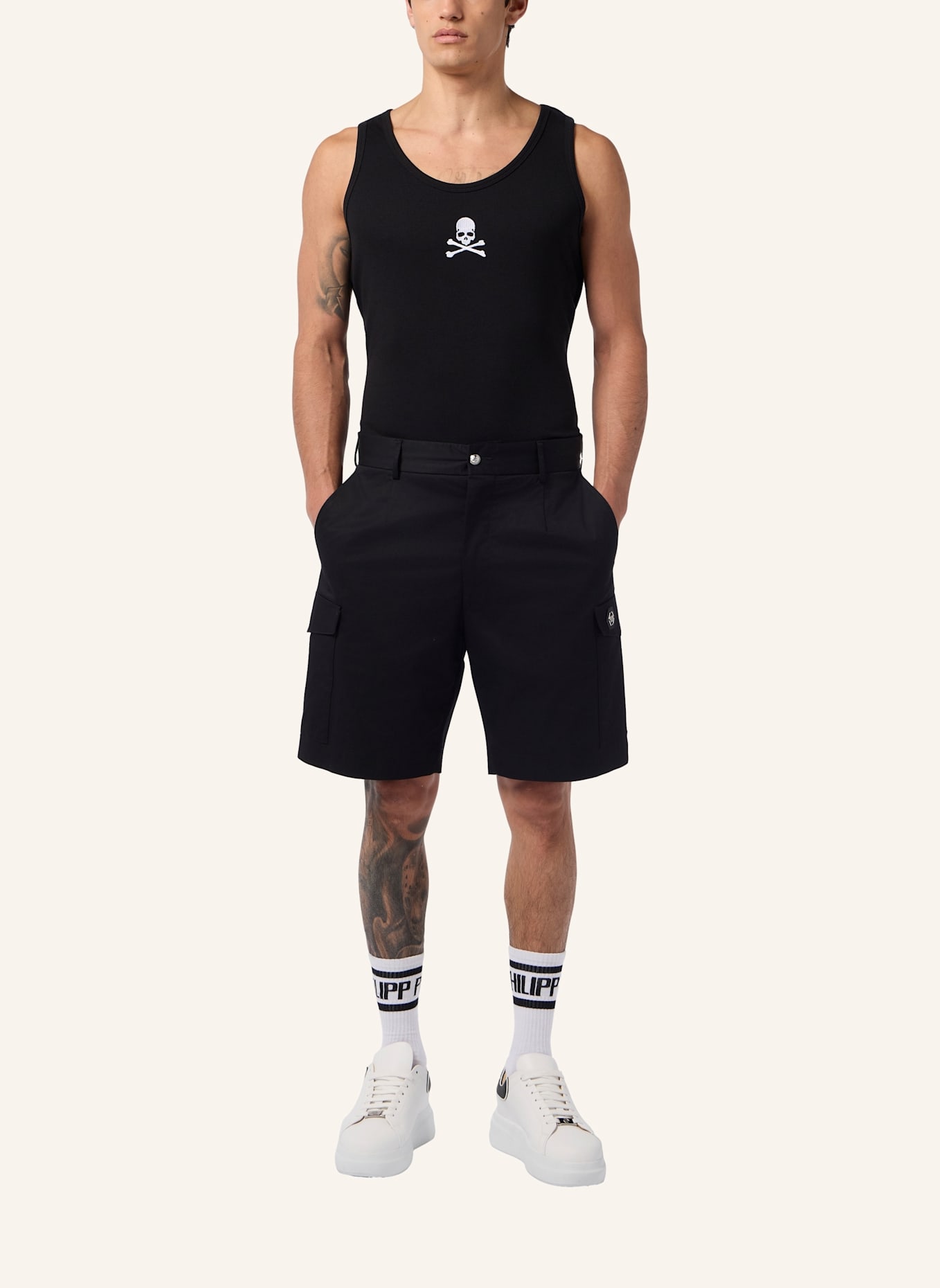 PHILIPP PLEIN PHILIPP PLEIN Cargo Shorts: SCHWARZ
