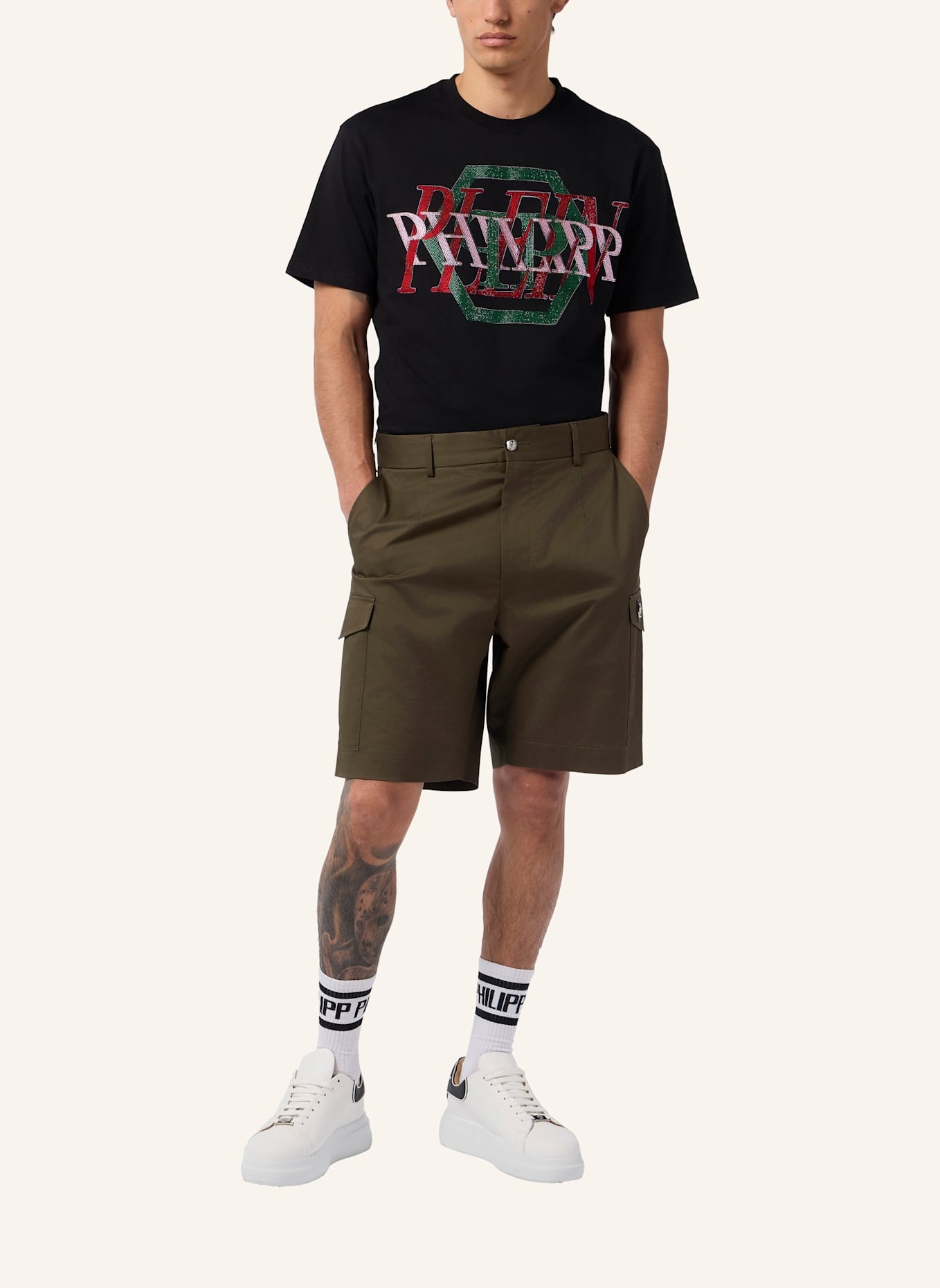 PHILIPP PLEIN PHILIPP PLEIN Cargo Shorts: GRÜN