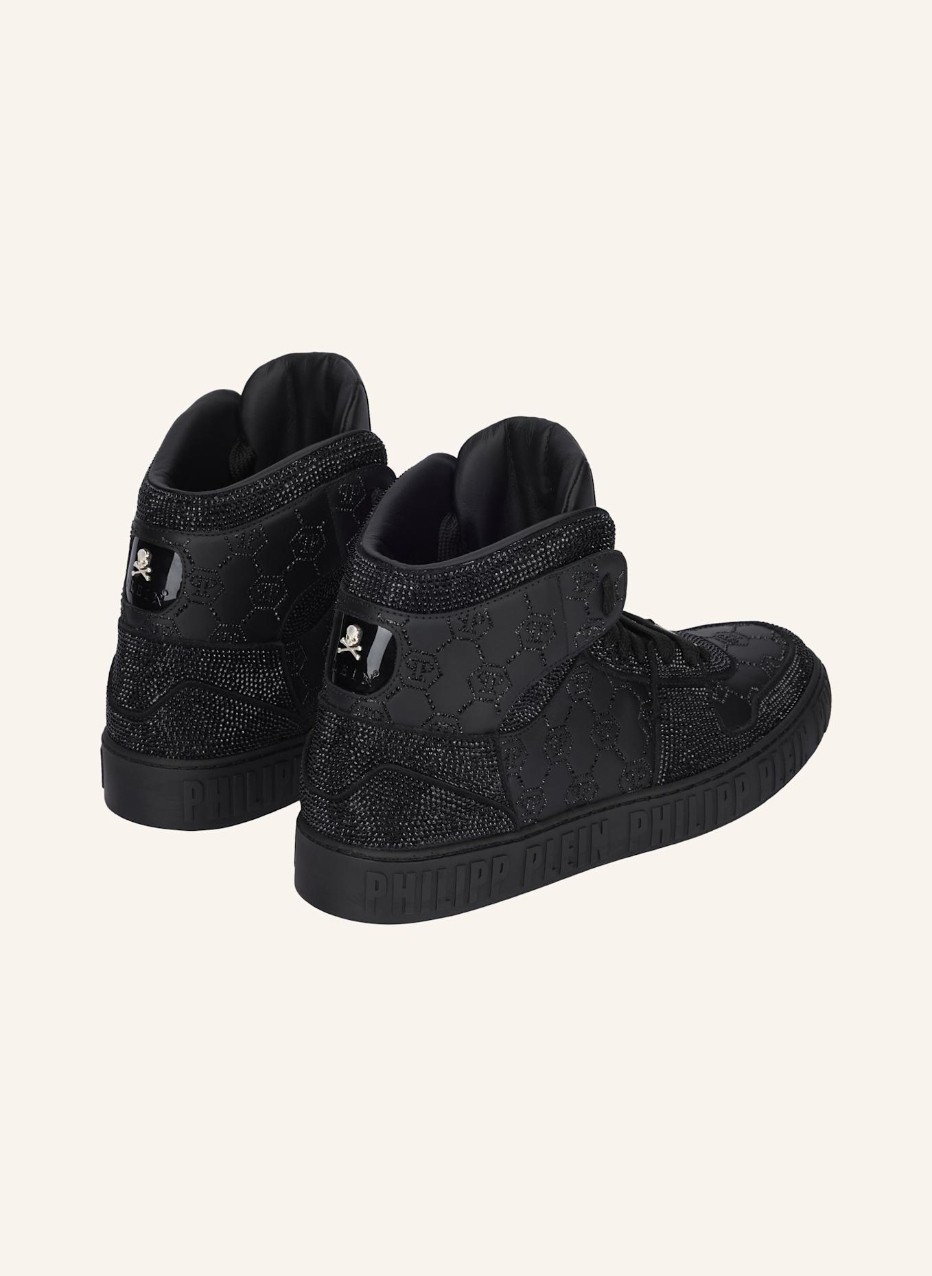 PHILIPP PLEIN Hochwertige Turnschuhe MONOGRAM: SCHWARZ