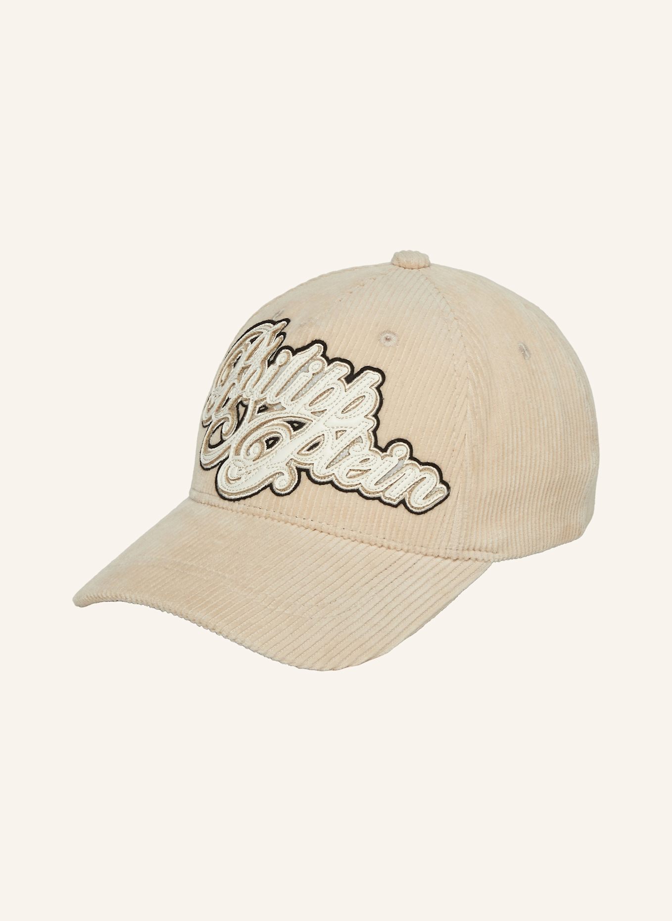 PHILIPP PLEIN Baseballkappe SIGNATURE: BEIGE