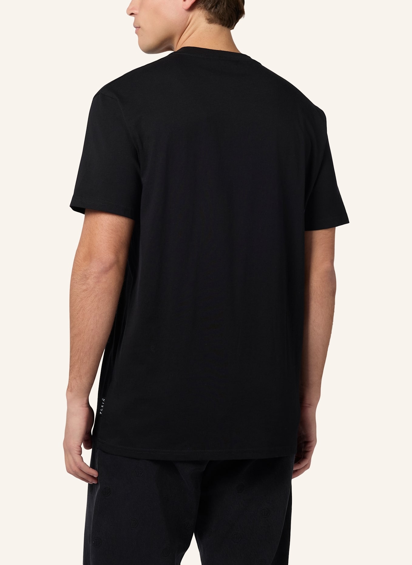 PHILIPP PLEIN PHILIPP PLEIN Round Neck T-Shirt Spray Hexagon: SCHWARZ