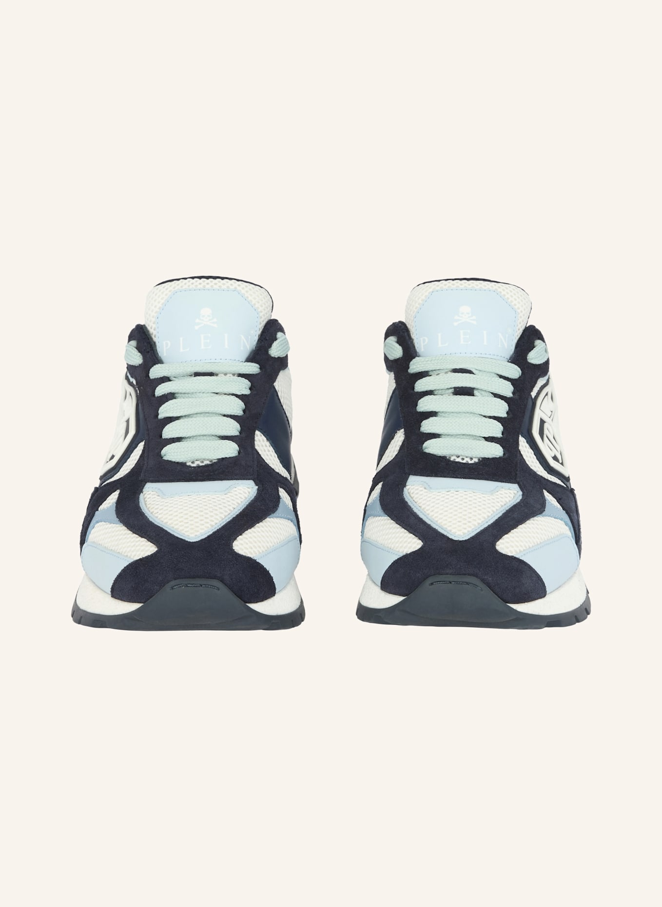 PHILIPP PLEIN Lo-Top Turnschuhe TITAN: HELLBLAU