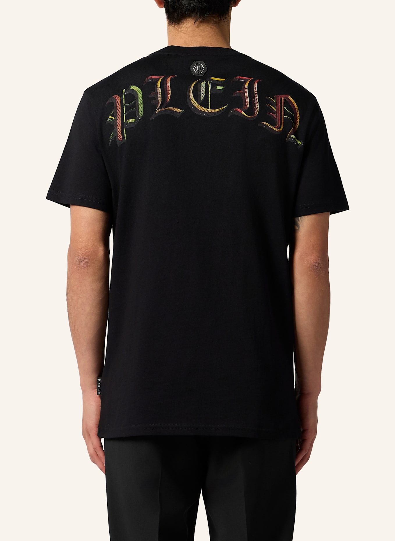 PHILIPP PLEIN PHILIPP PLEIN Round Neck T-Shirt Snake King Stones: SCHWARZ