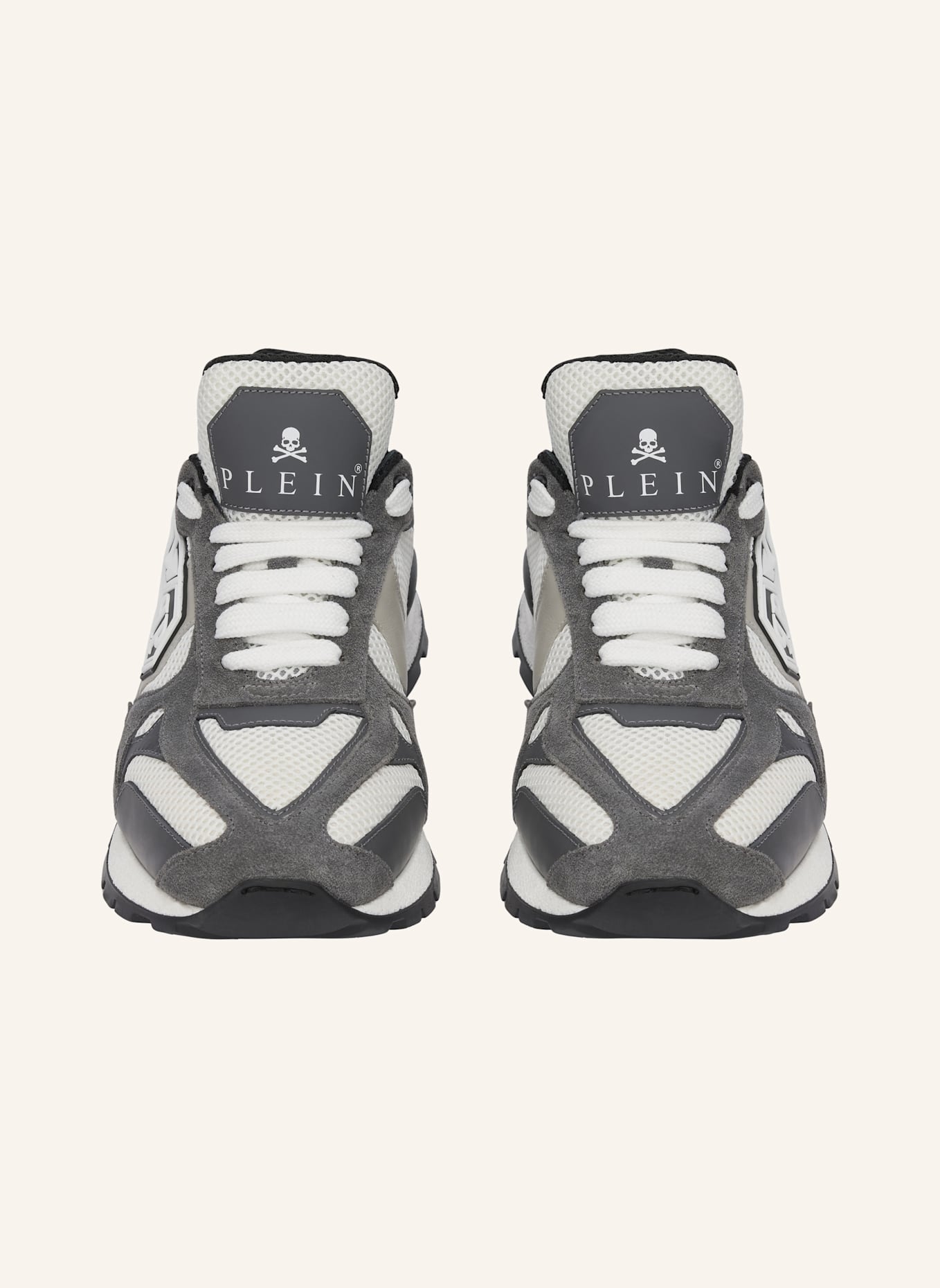 PHILIPP PLEIN Lo-Top Turnschuhe TITAN: GRAU