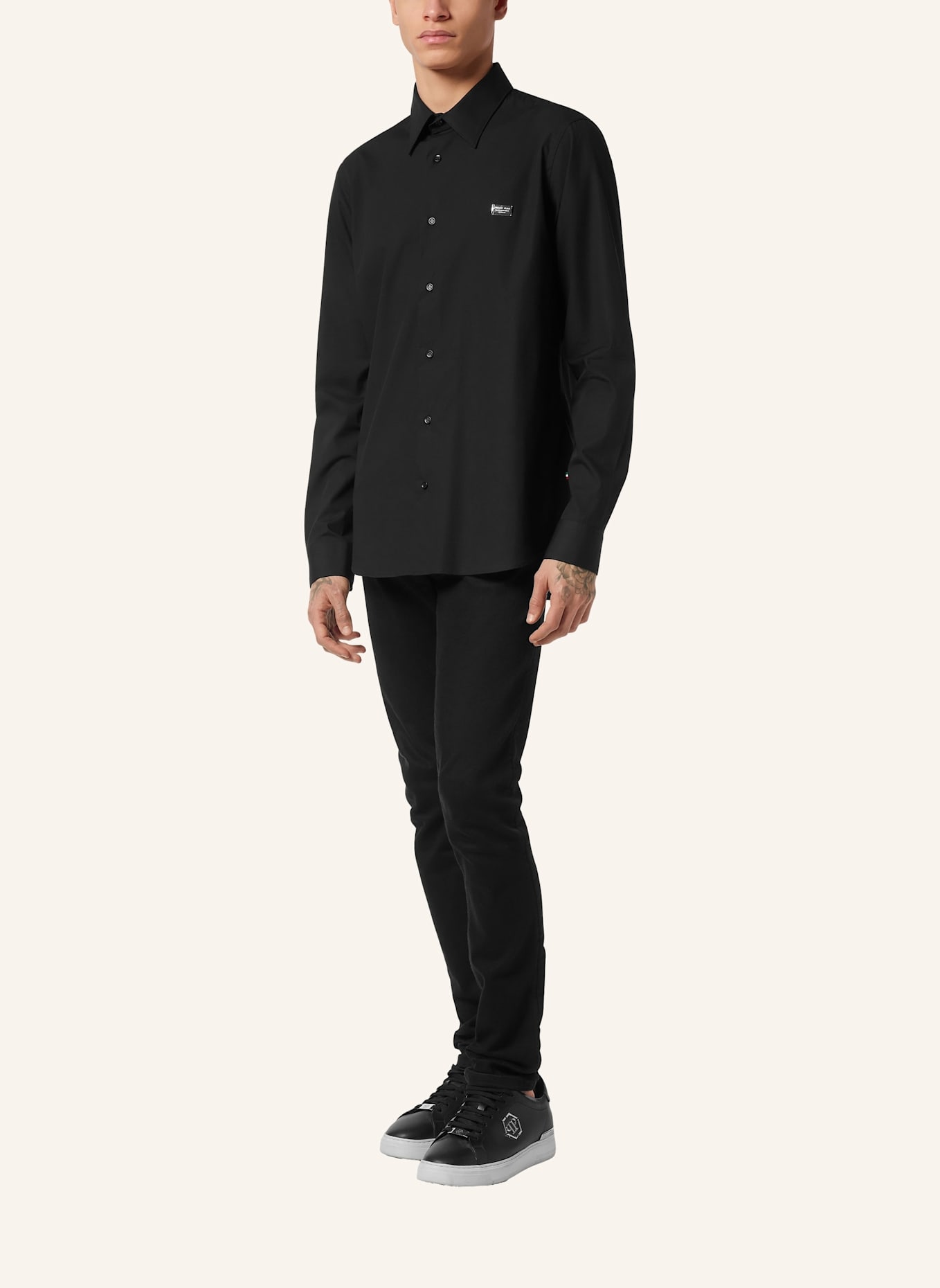 PHILIPP PLEIN PHILIPP PLEIN Hemd Slim Fit TEDDY: SCHWARZ