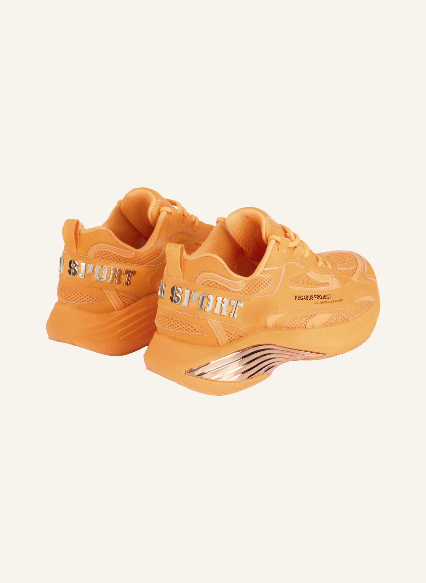PLEIN SPORT Lo-Top Turnschuhe Pegasus: ORANGE