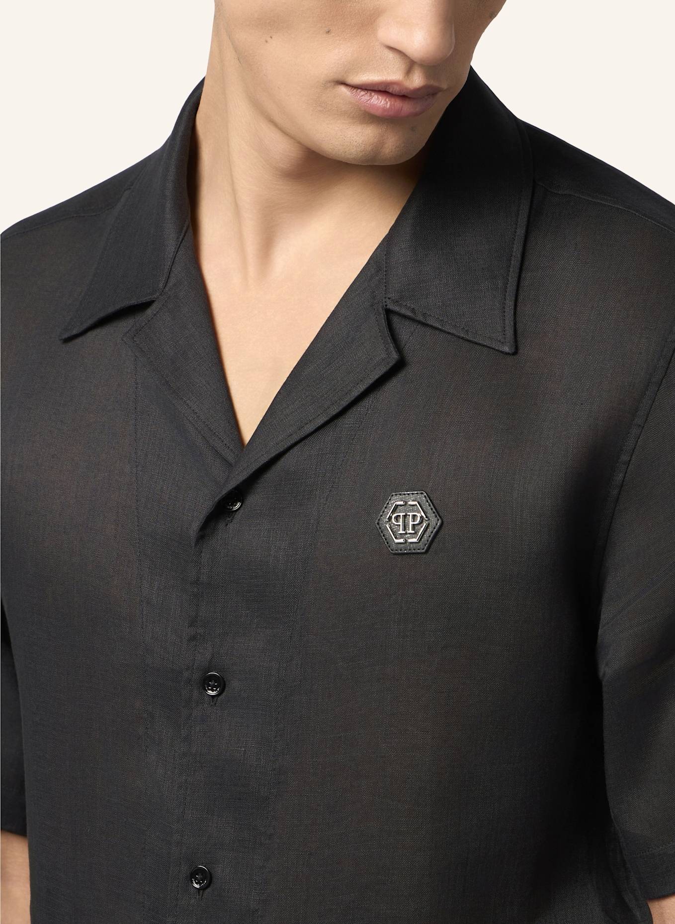 PHILIPP PLEIN PHILIPP PLEIN Bowling Shirt Basic: SCHWARZ