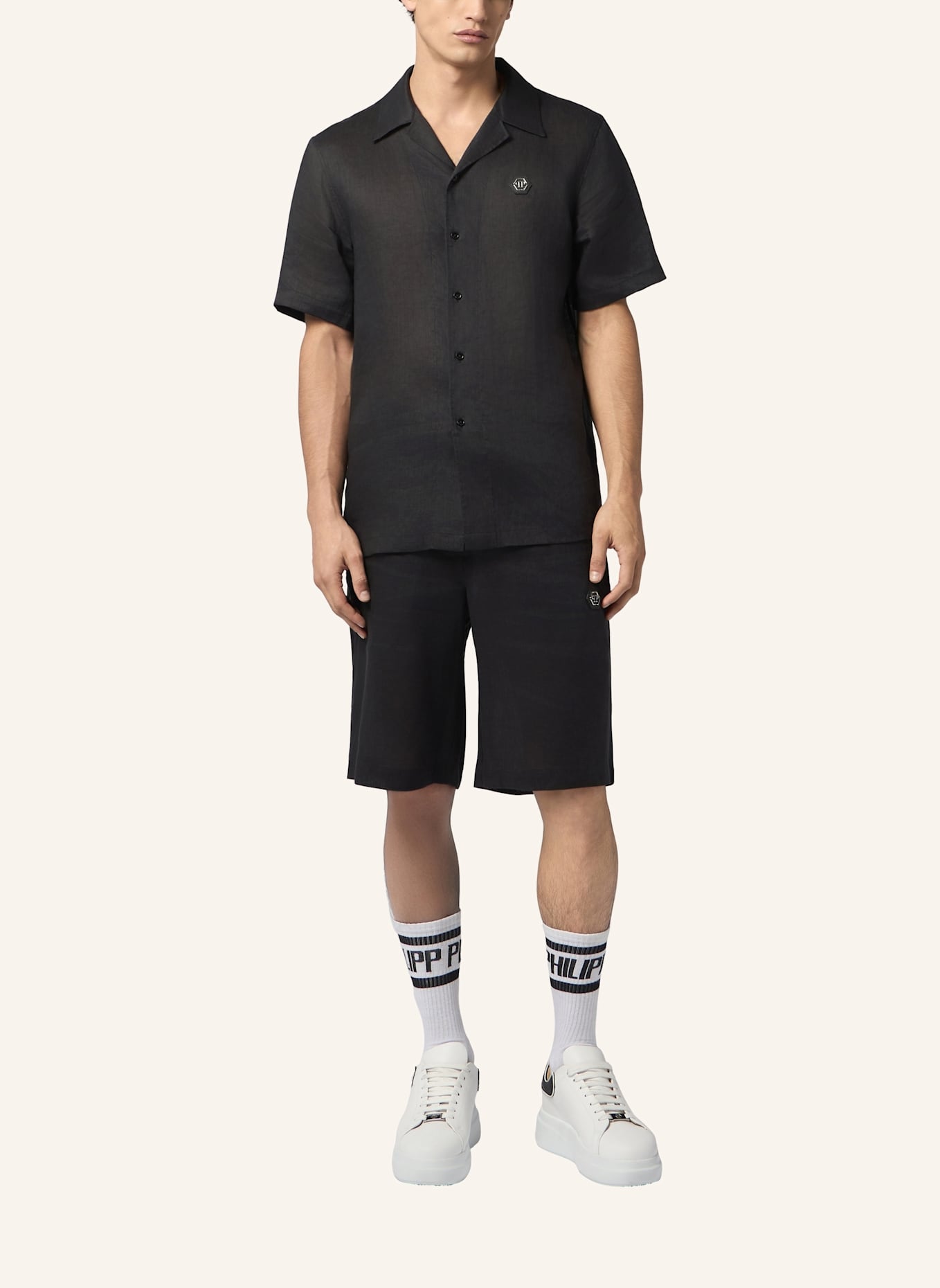 PHILIPP PLEIN PHILIPP PLEIN Bowling Shirt Basic: SCHWARZ