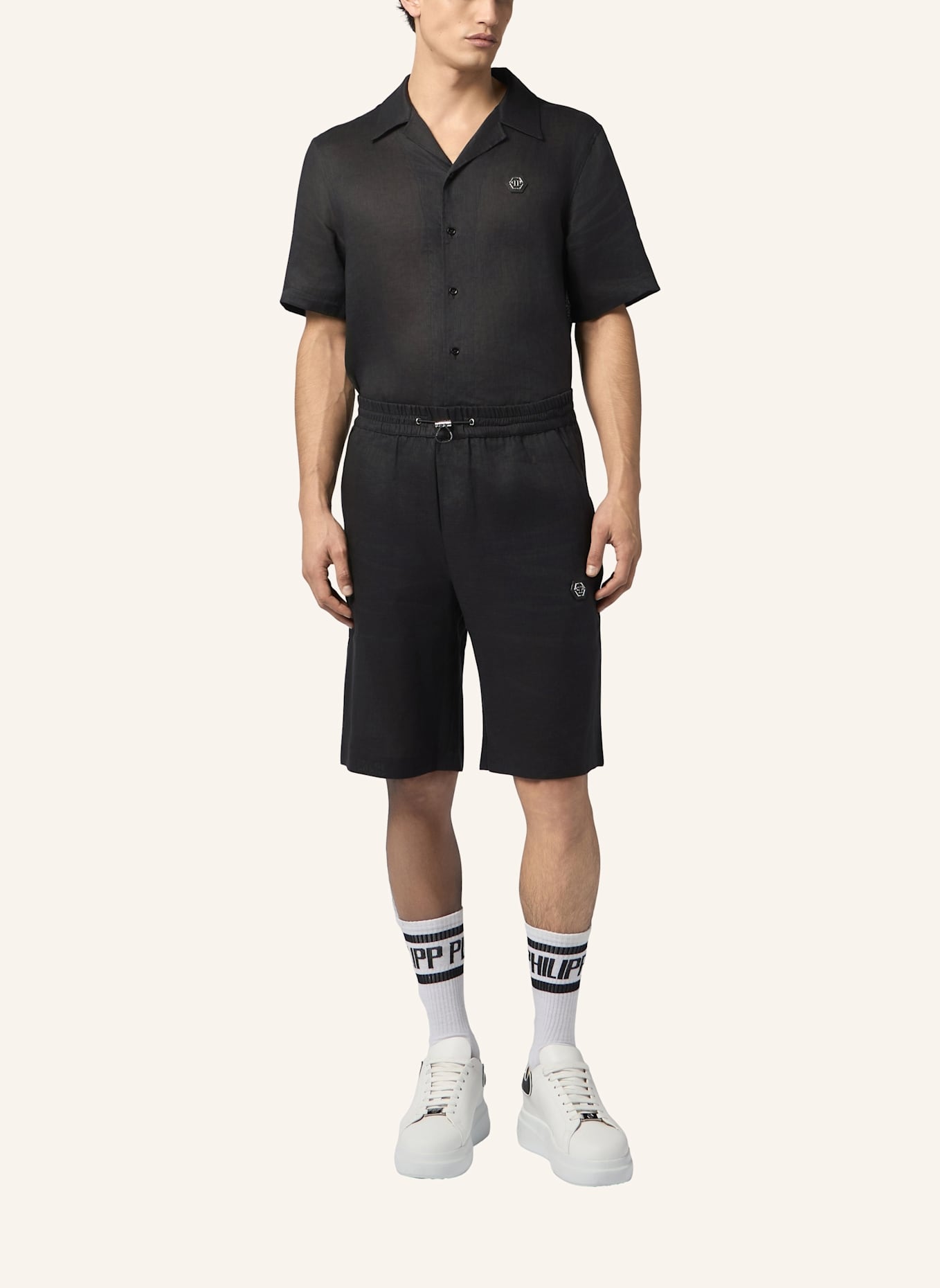PHILIPP PLEIN PHILIPP PLEIN Bowling Shorts Basic: SCHWARZ