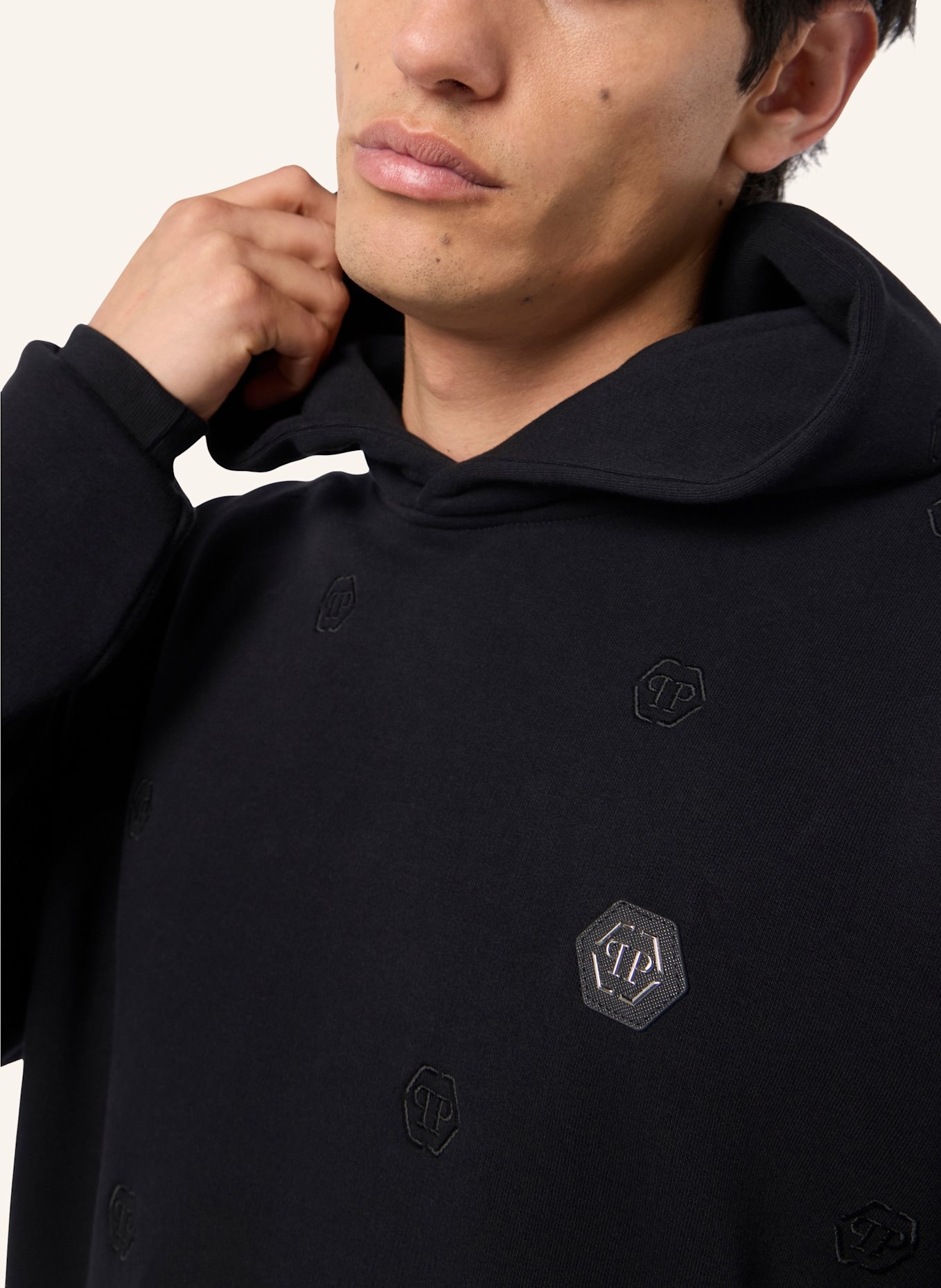 PHILIPP PLEIN PHILIPP PLEIN Tracksuit Joggers Monogram Embroidery: SCHWARZ