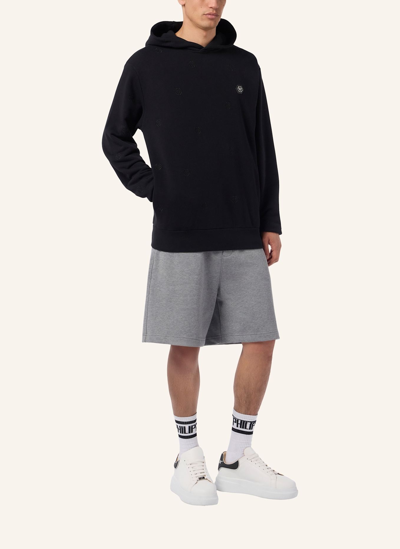 PHILIPP PLEIN PHILIPP PLEIN Tracksuit Joggers Monogram Embroidery: SCHWARZ