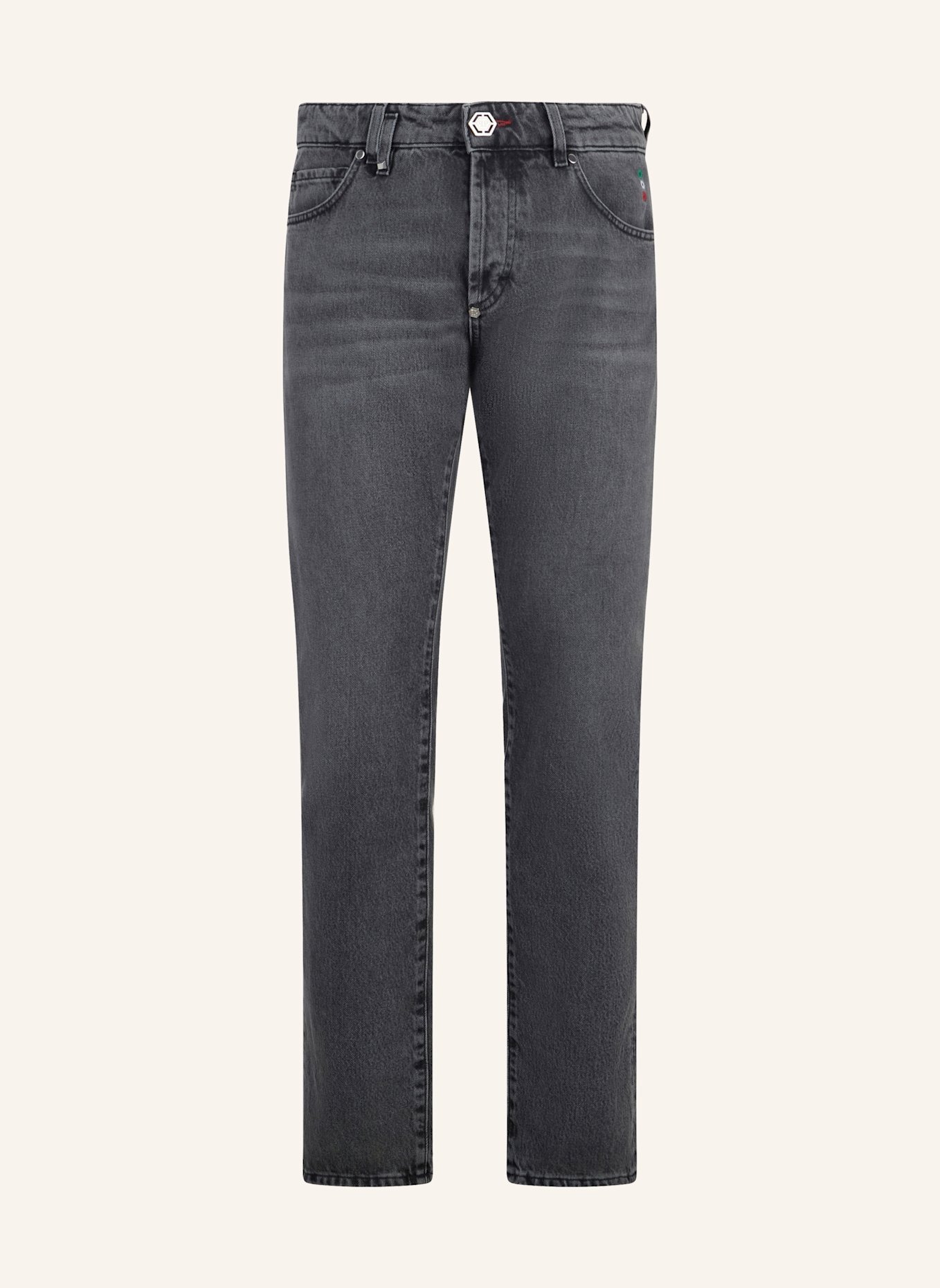 PHILIPP PLEIN PHILIPP PLEIN Basic Straight Cut Jeans: GRAU