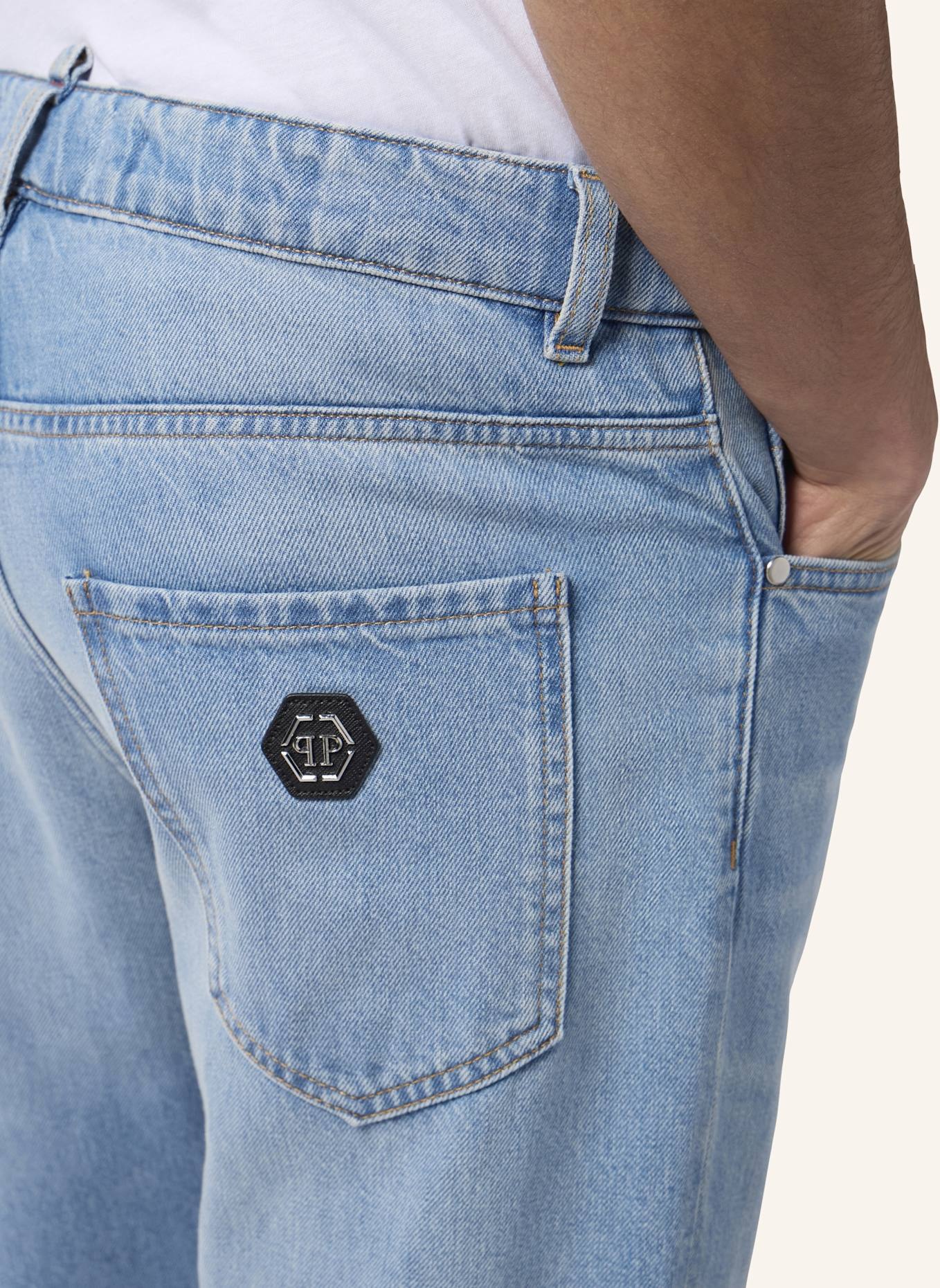 PHILIPP PLEIN PHILIPP PLEIN Detroit Fit Jeans: HELLBLAU
