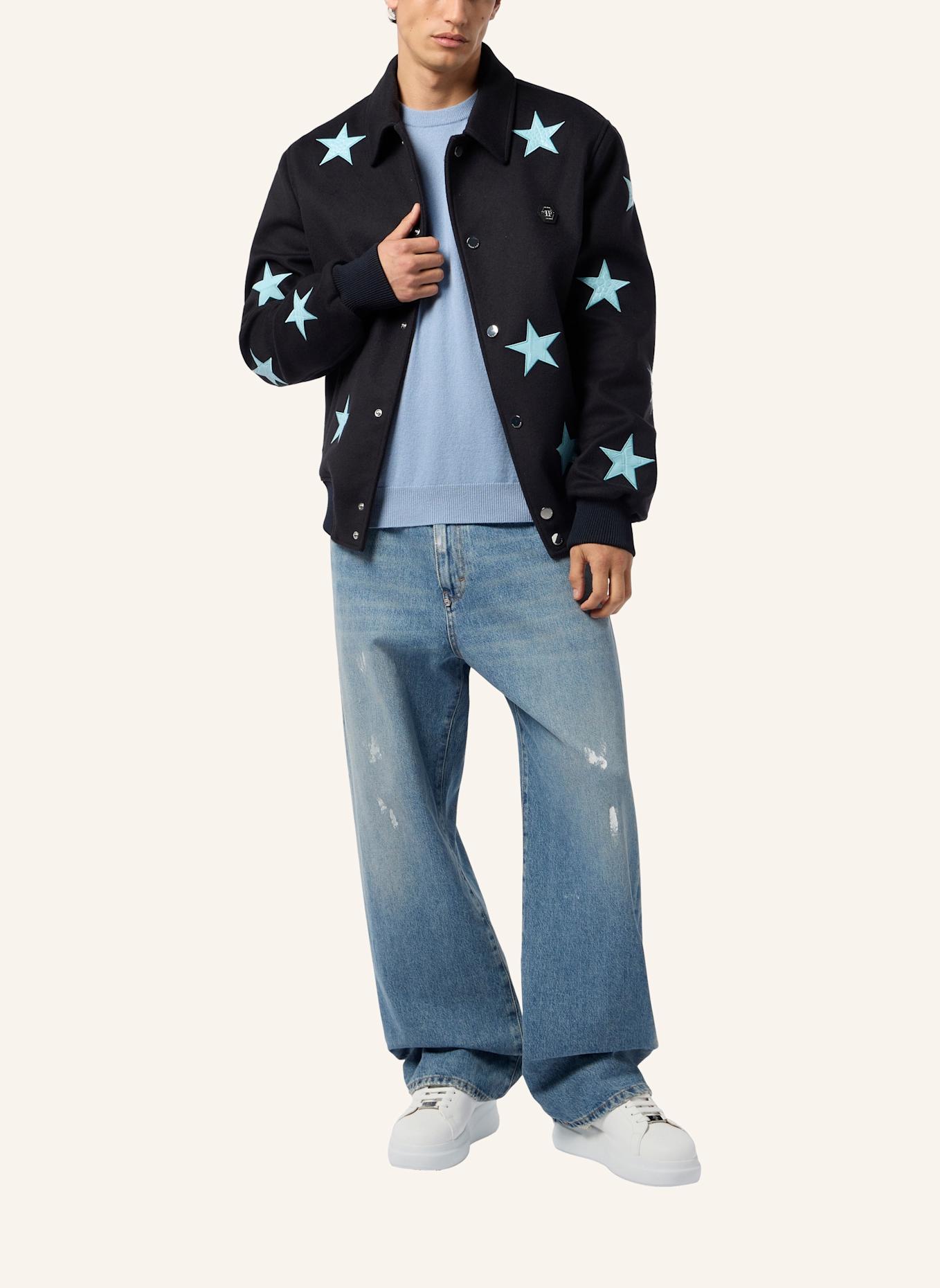 PHILIPP PLEIN PHILIPP PLEIN Wool Coster Jacket Cocco Stars: DUNKELBLAU