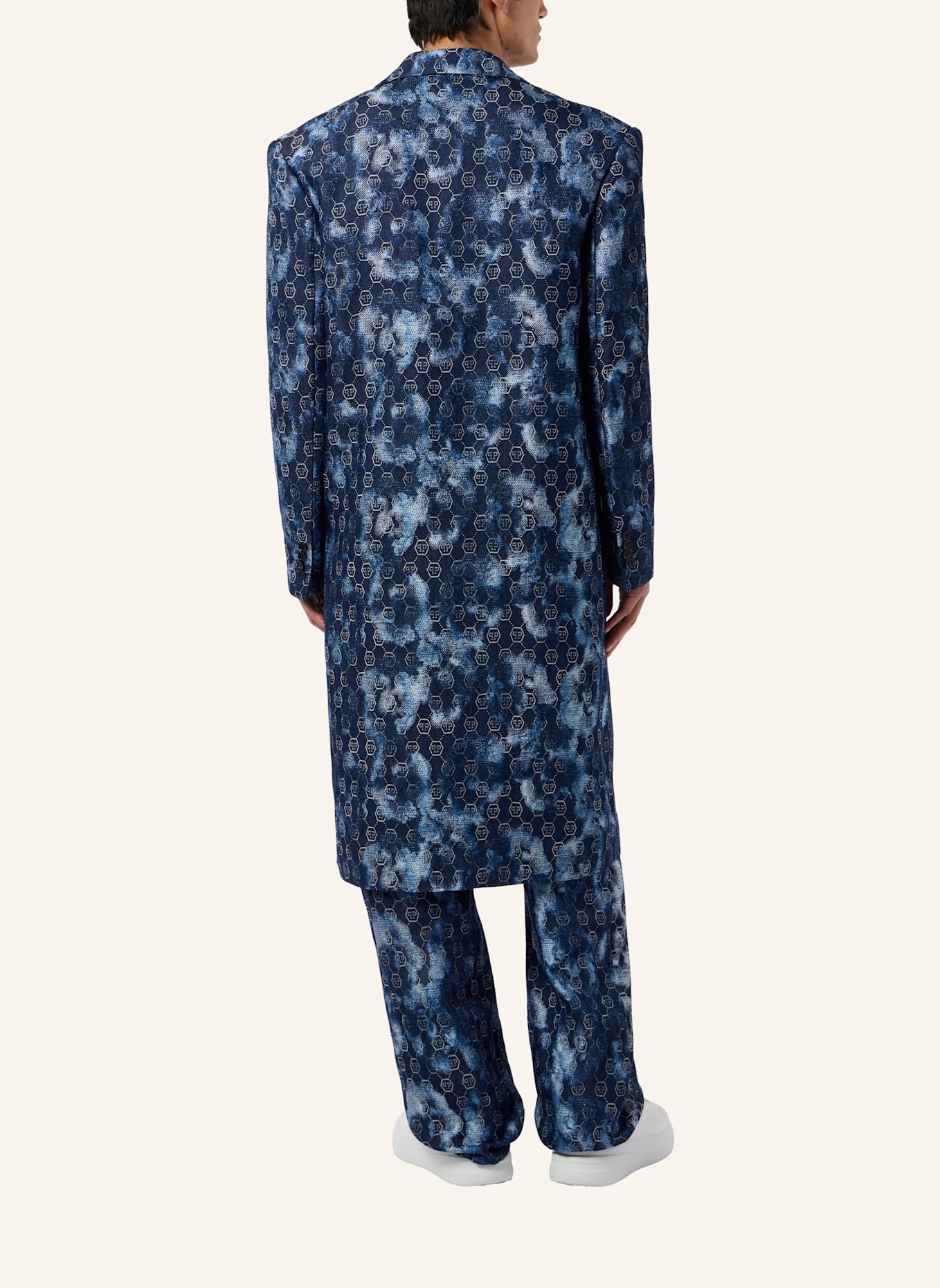 PHILIPP PLEIN PHILIPP PLEIN Jacquard Denim Coat Monogram: DUNKELBLAU