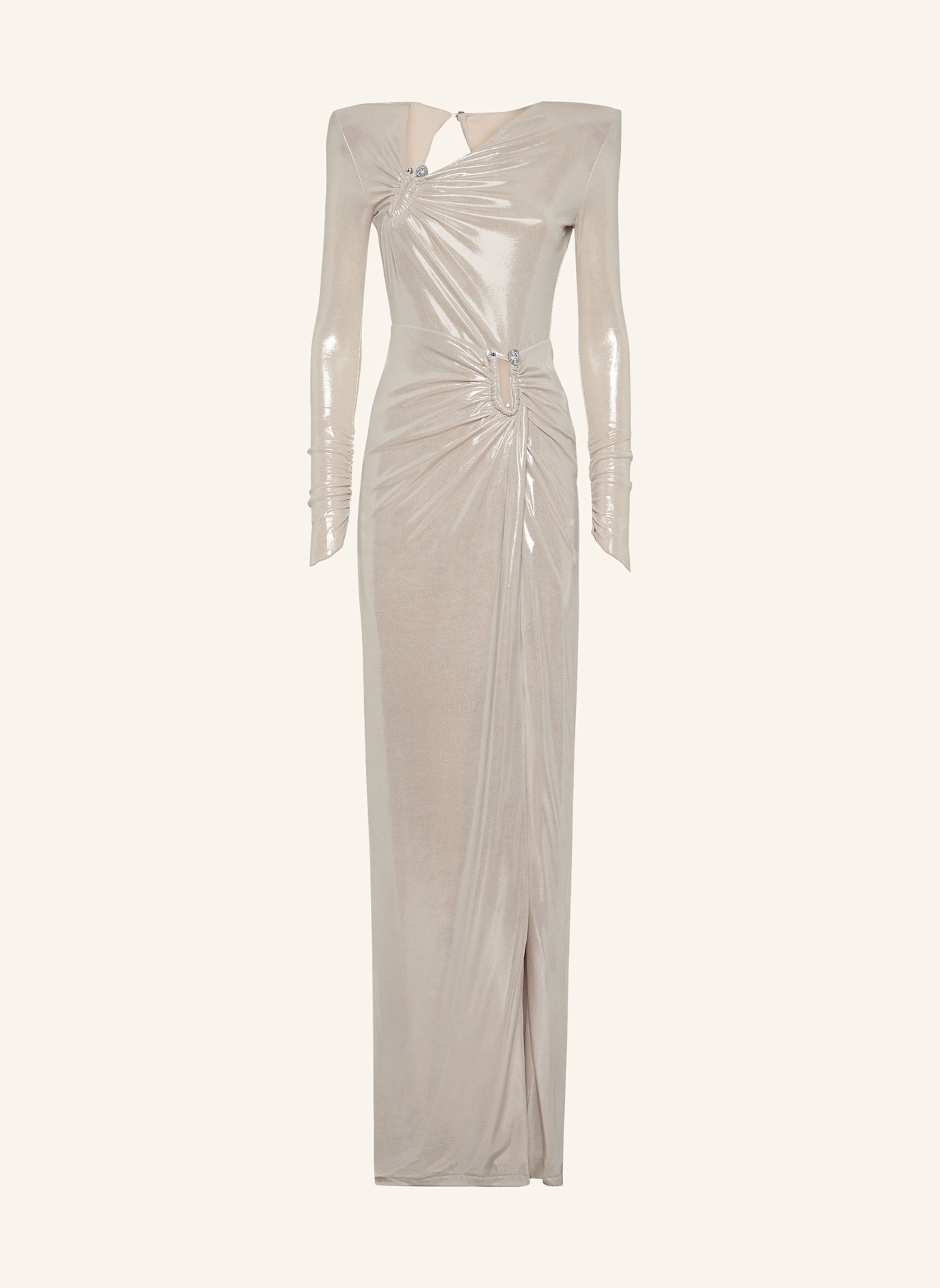 PHILIPP PLEIN Langes Kleid: SILBER
