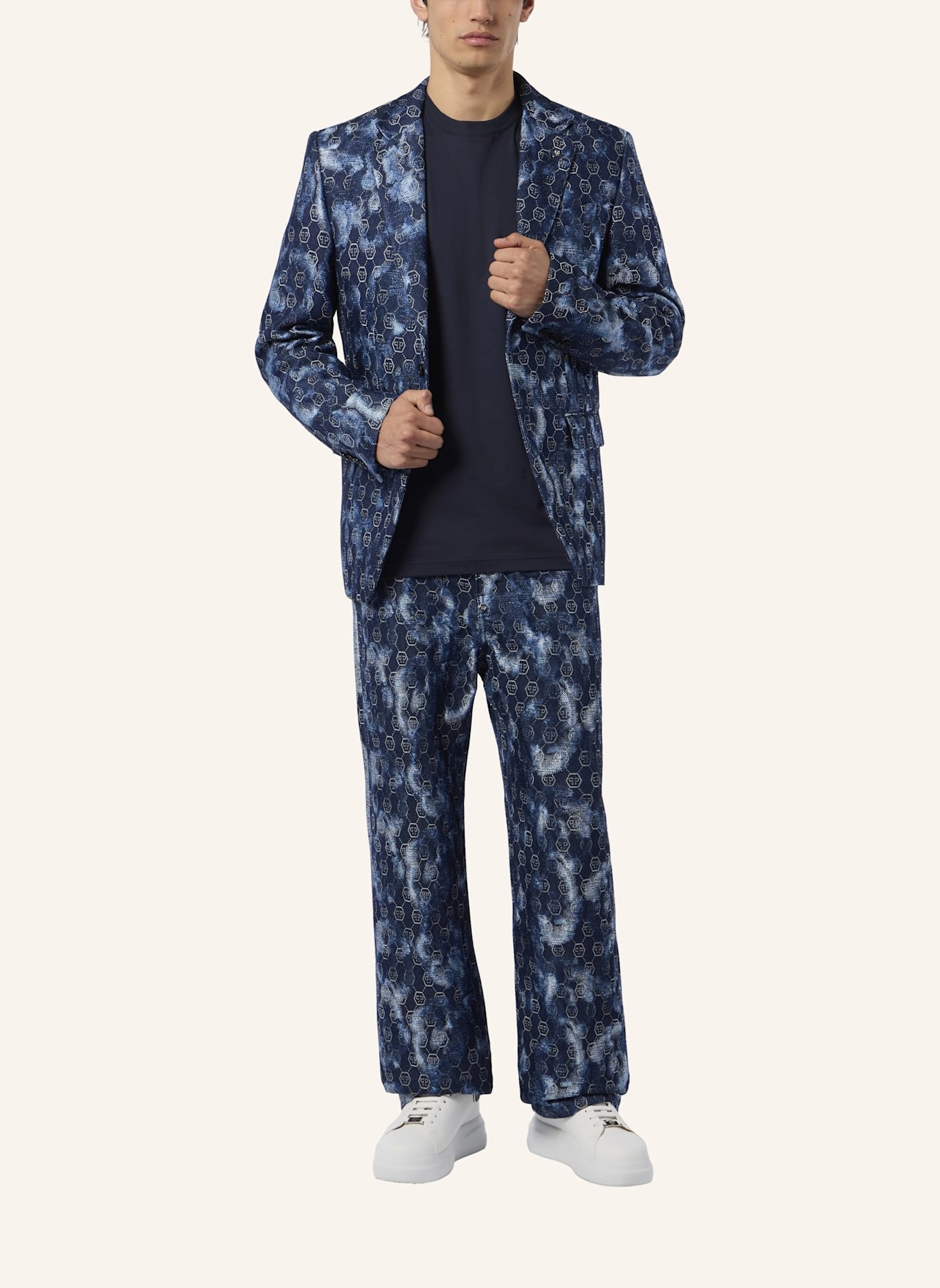 PHILIPP PLEIN PHILIPP PLEIN Jacquard Denim Blazer Monogram: DUNKELBLAU