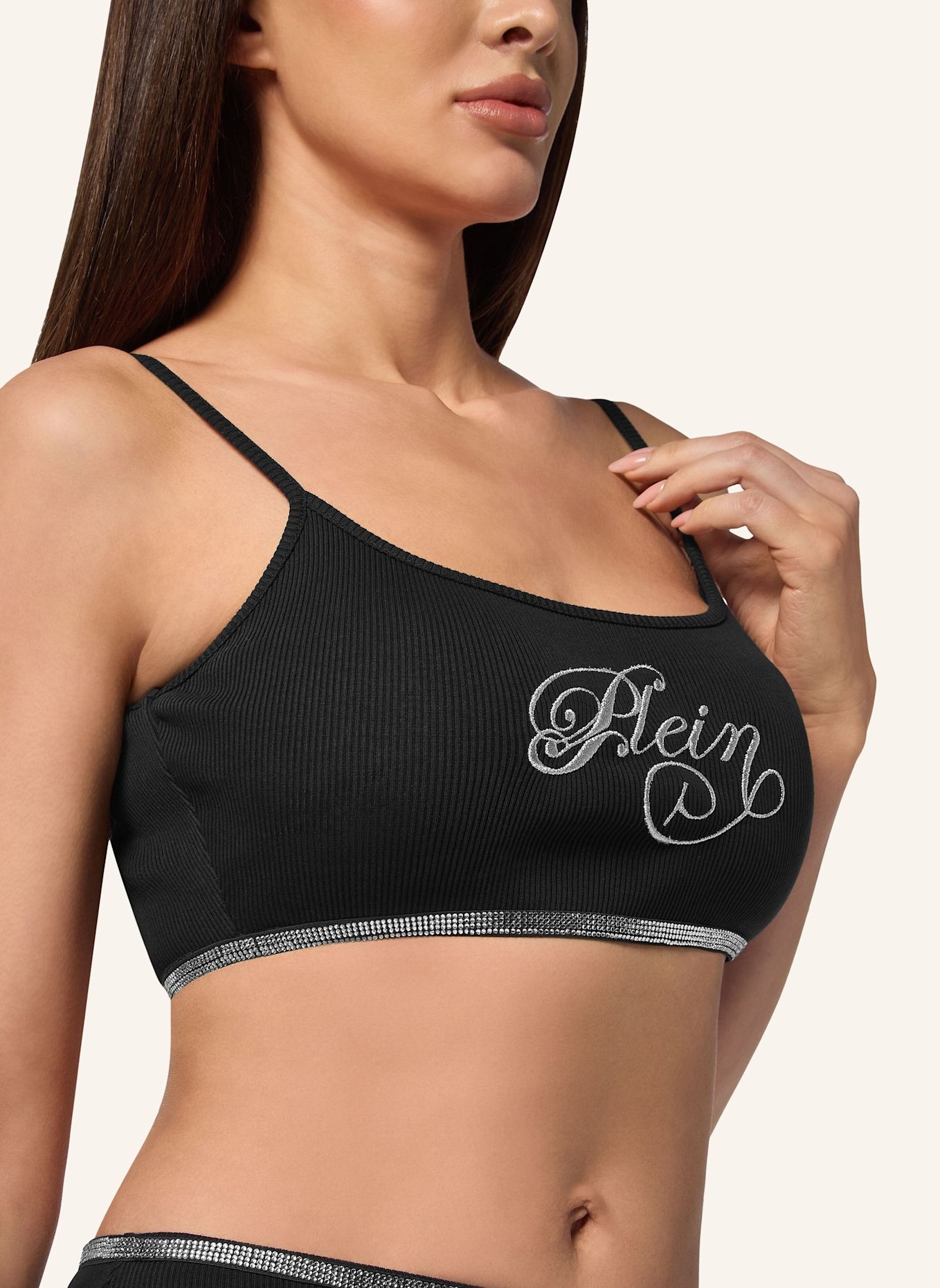 PHILIPP PLEIN Tanktop SIGNATURE: SCHWARZ