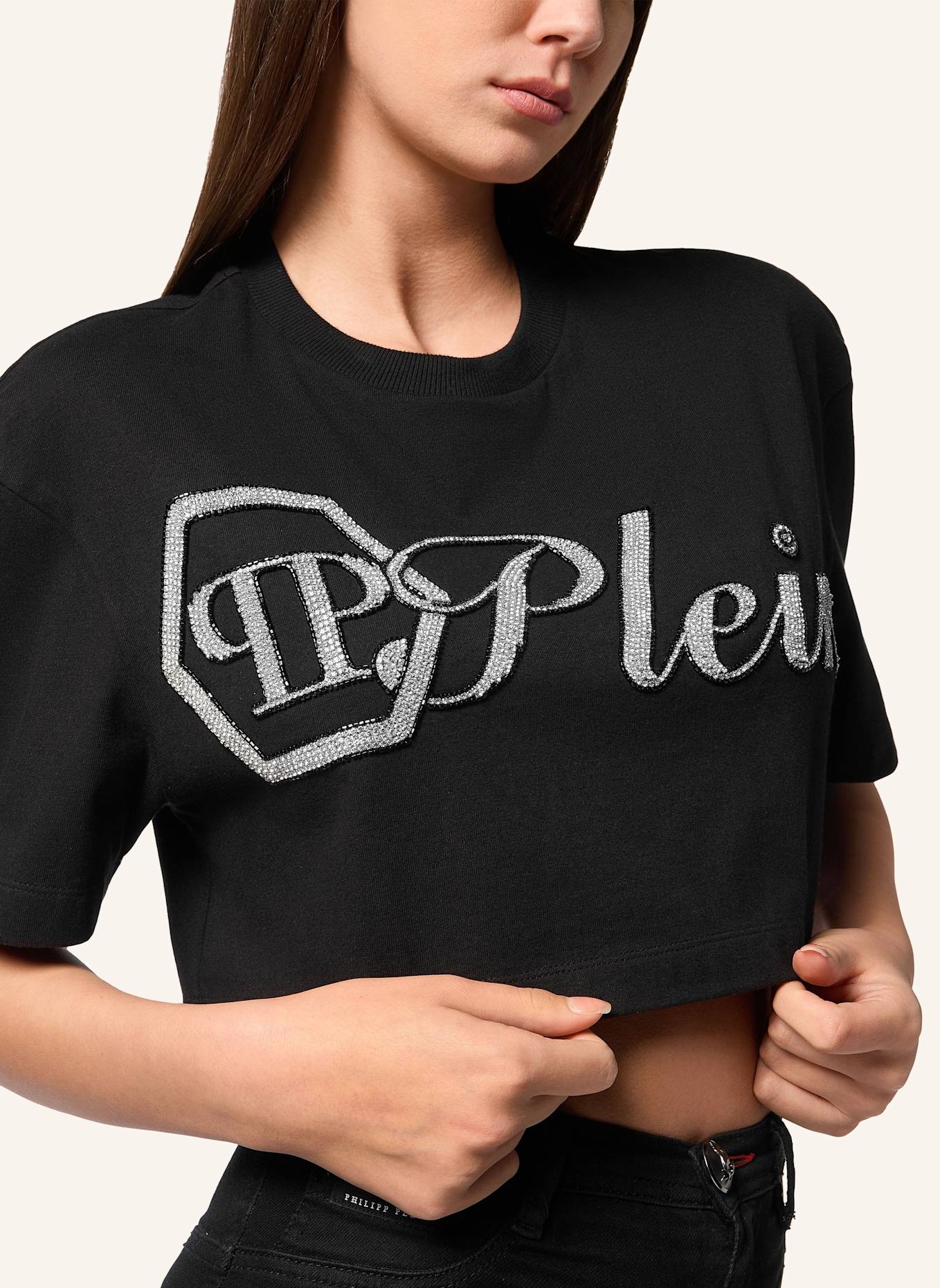 PHILIPP PLEIN PHILIPP PLEIN T-Shirt SIGNATURE: SCHWARZ