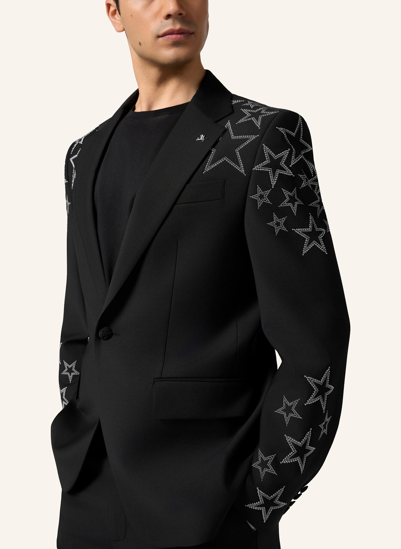 PHILIPP PLEIN PHILIPP PLEIN Blazer Gigolo Fit Stars Studs: SCHWARZ
