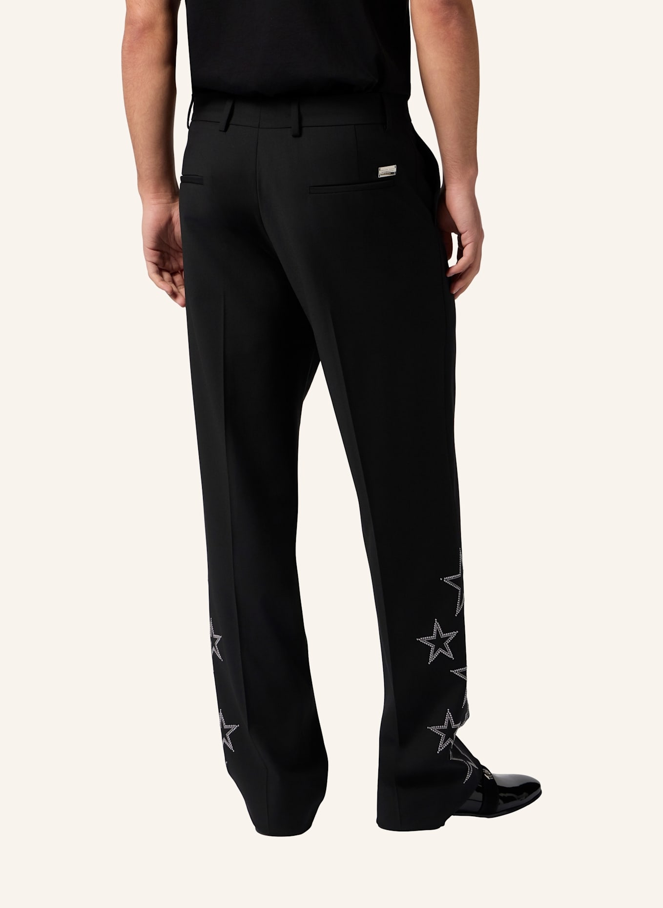 PHILIPP PLEIN PHILIPP PLEIN Loose Fit Trousers Stars Studs: SCHWARZ