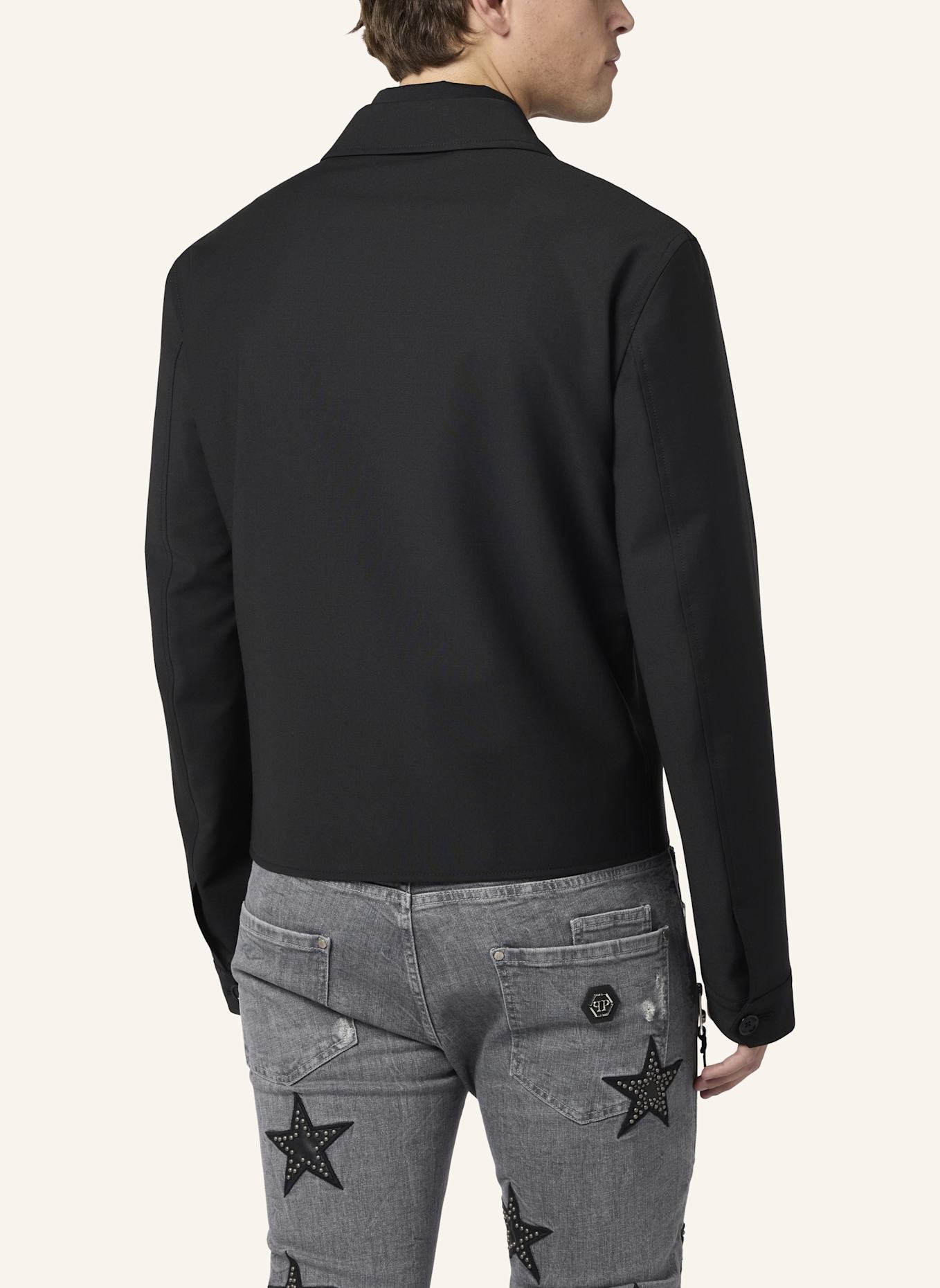 PHILIPP PLEIN PHILIPP PLEIN Wool Blouson: SCHWARZ