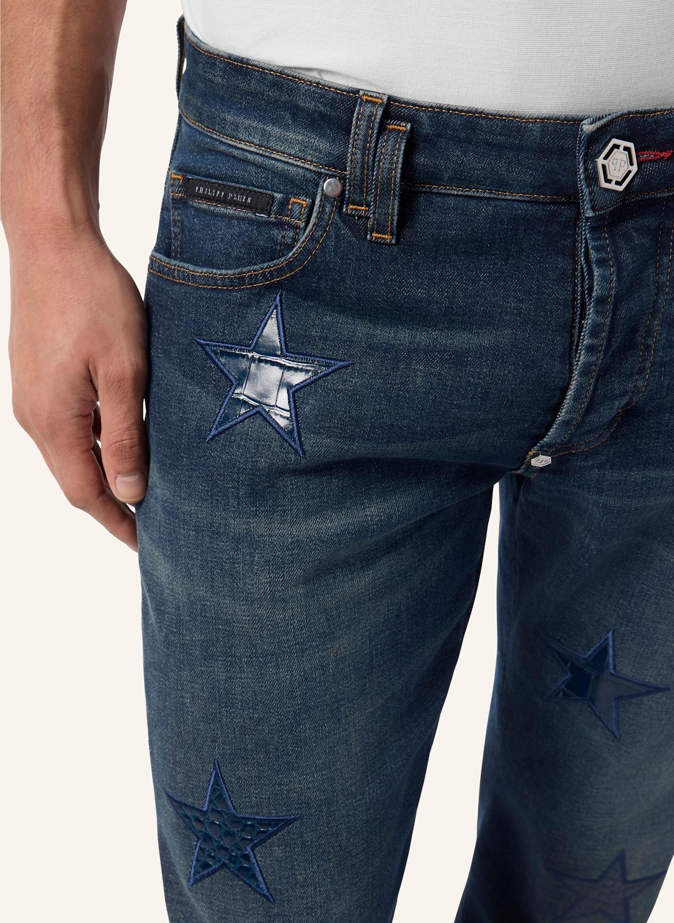 PHILIPP PLEIN PHILIPP PLEIN Super Straight Cut Jeans Cocco Stars: BLAU