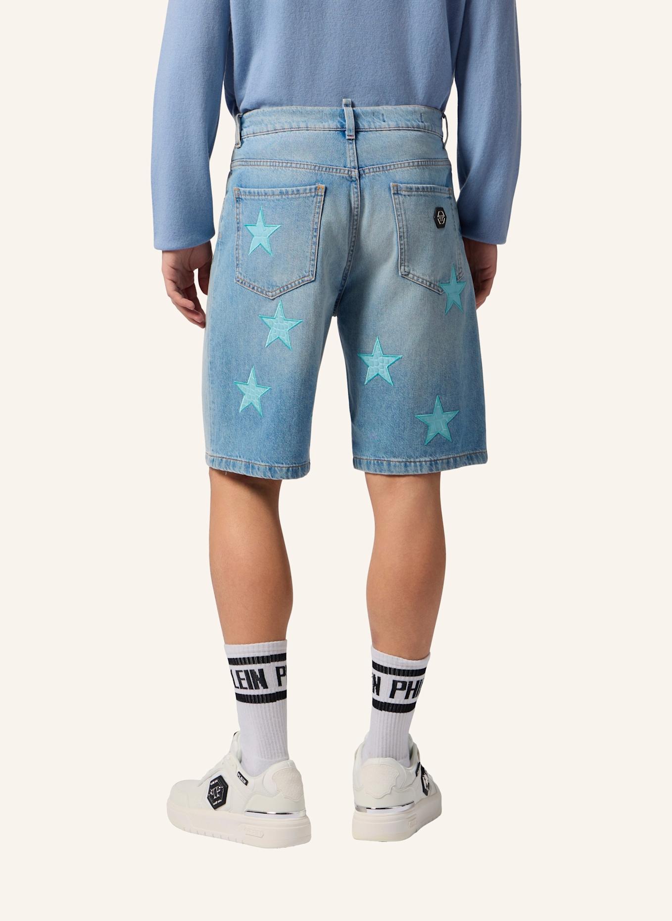 PHILIPP PLEIN PHILIPP PLEIN Denim Shorts Cocco Stars: HELLBLAU